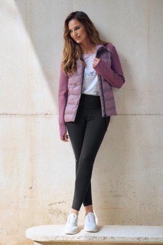 Black Elastic Waist Leggings, 3701_120, medium