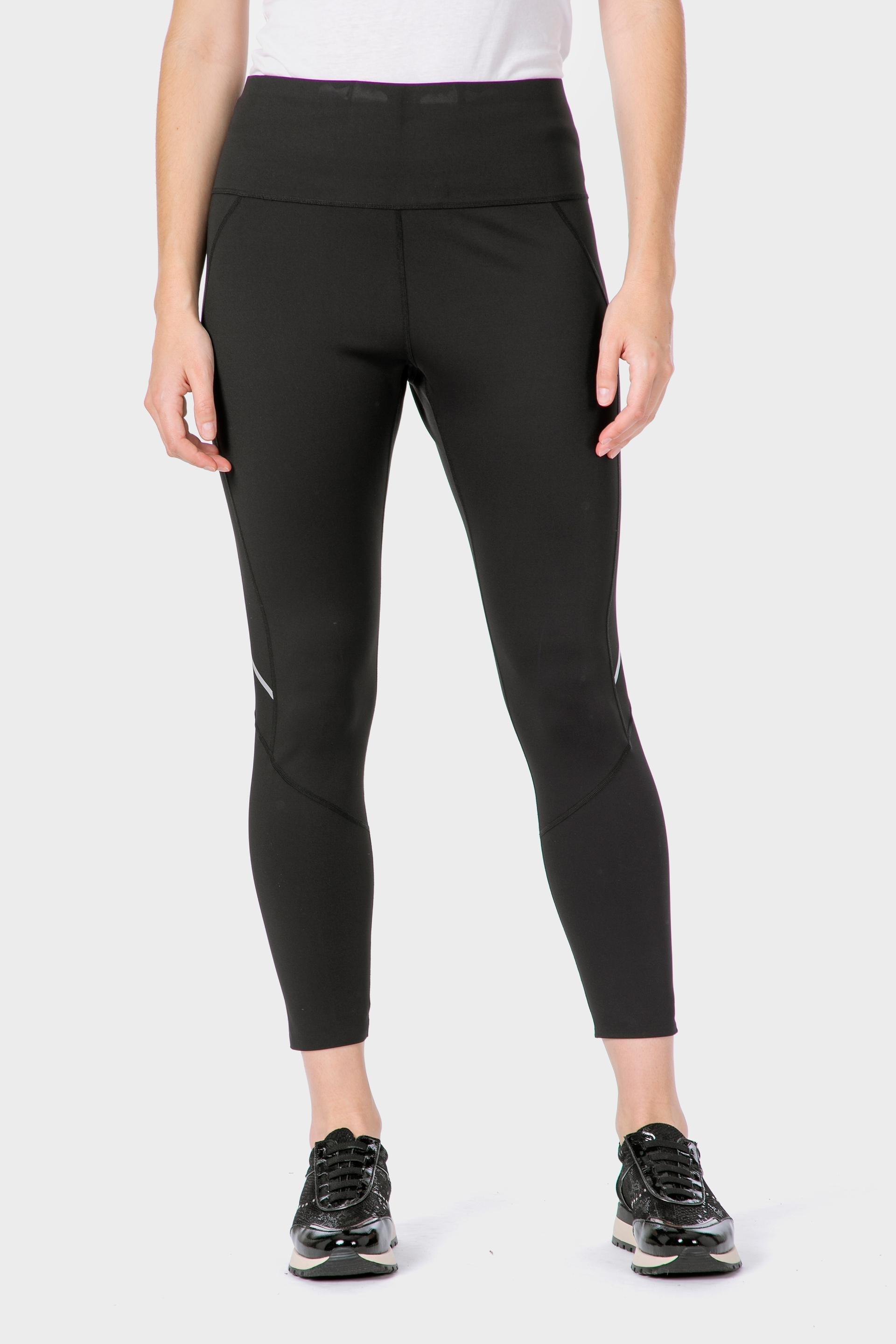 ليجينز بخصر مطاطي، أسود, Black, medium