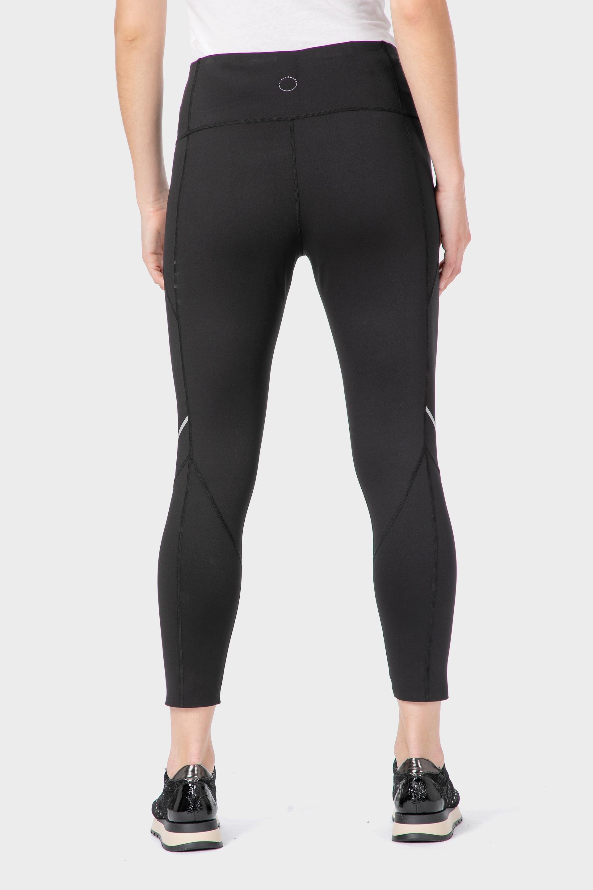 Black Elastic Waist Leggings, 3701_120, large image number 3