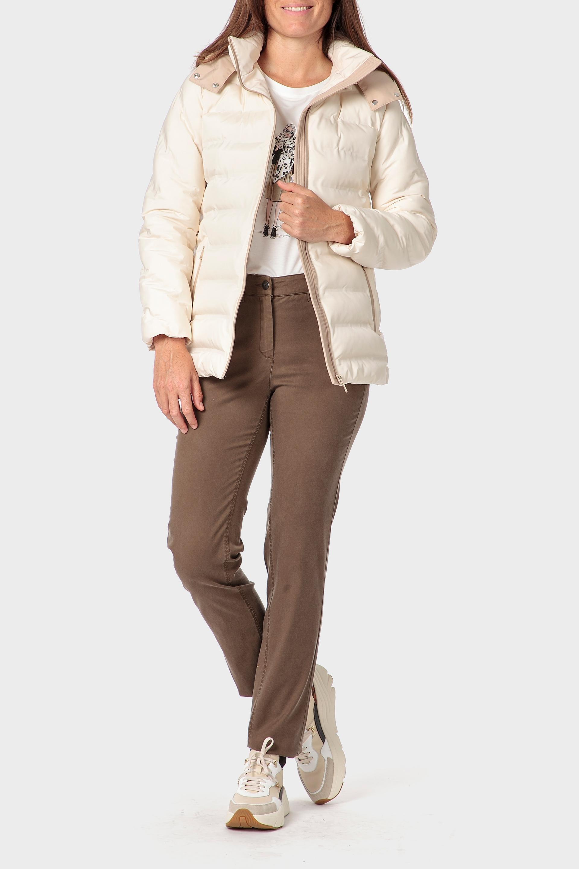 Cream Parka With Hood, 3701_311, large image number 1