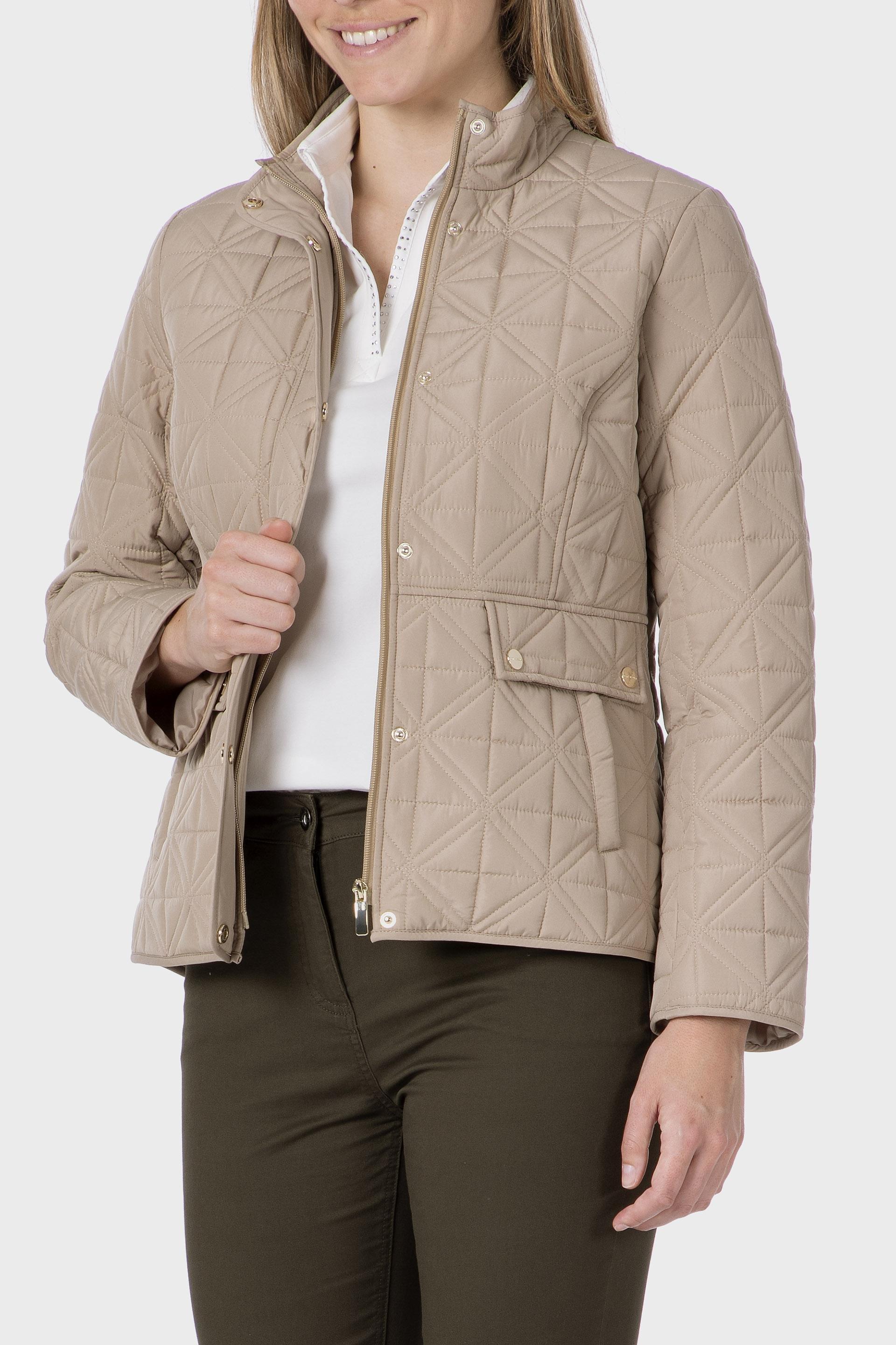 Beige Padded Parka, , large image number 0
