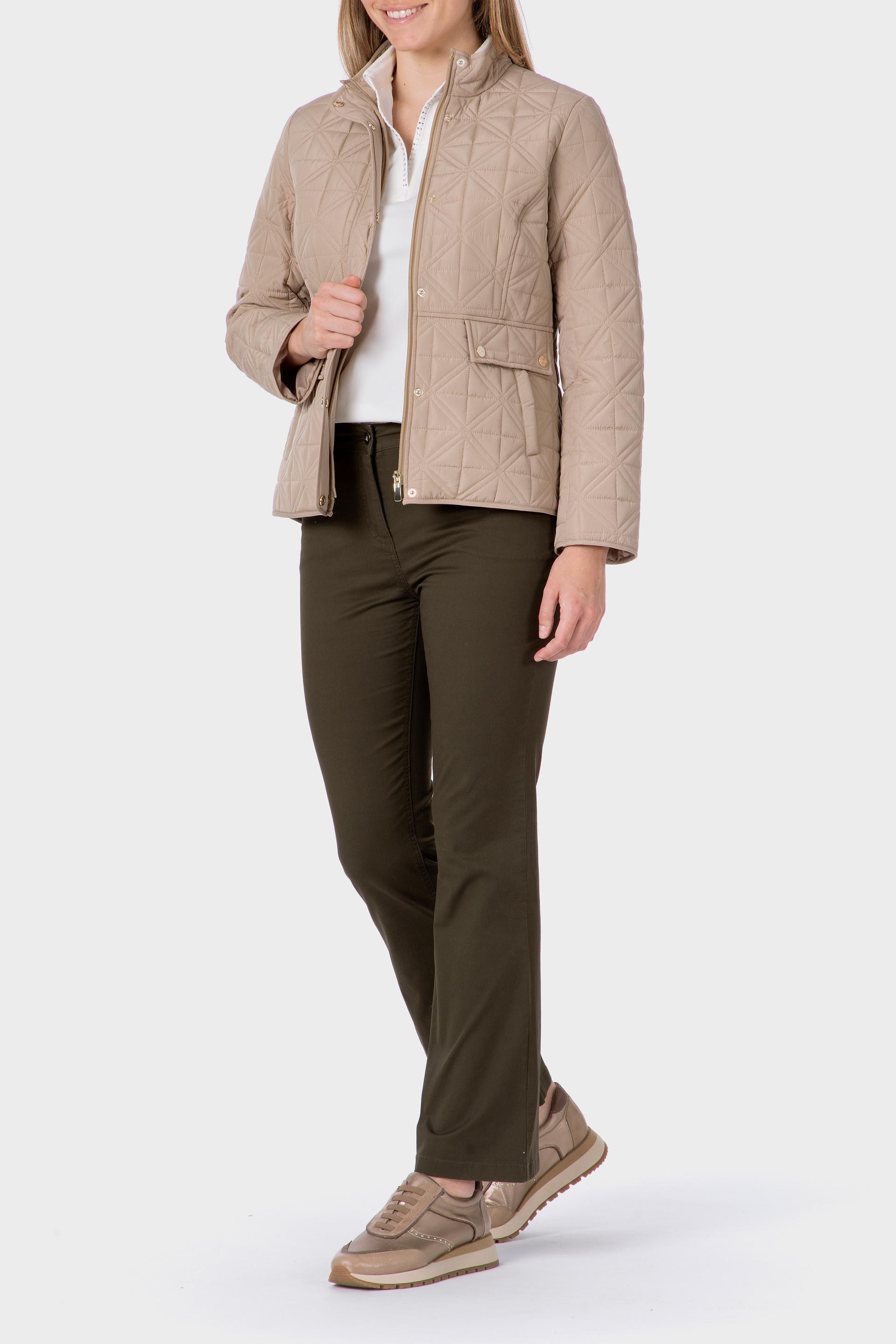 Beige Padded Parka, , large image number 1