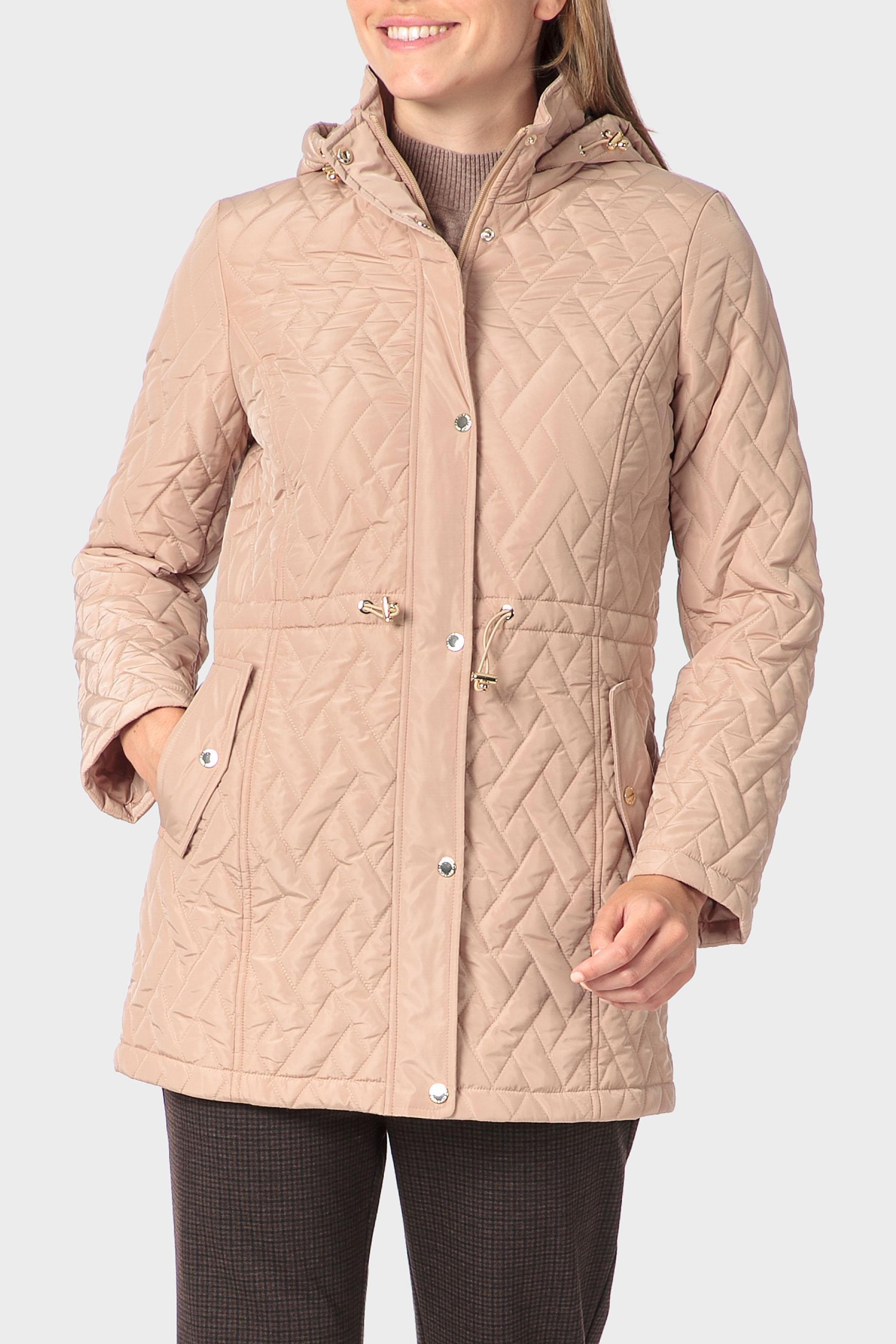 Beige Padded Parka, 3701_126, large image number 0