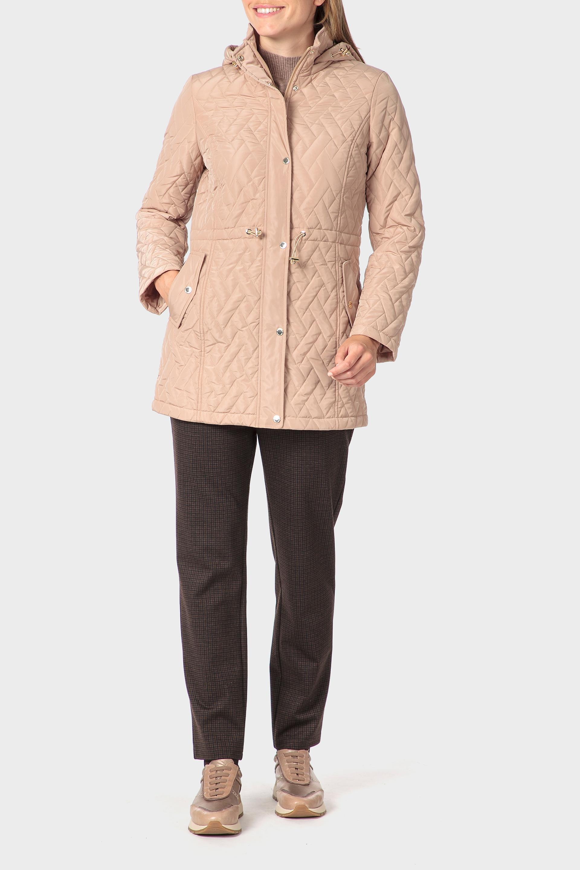 Beige Padded Parka, 3701_126, large image number 1