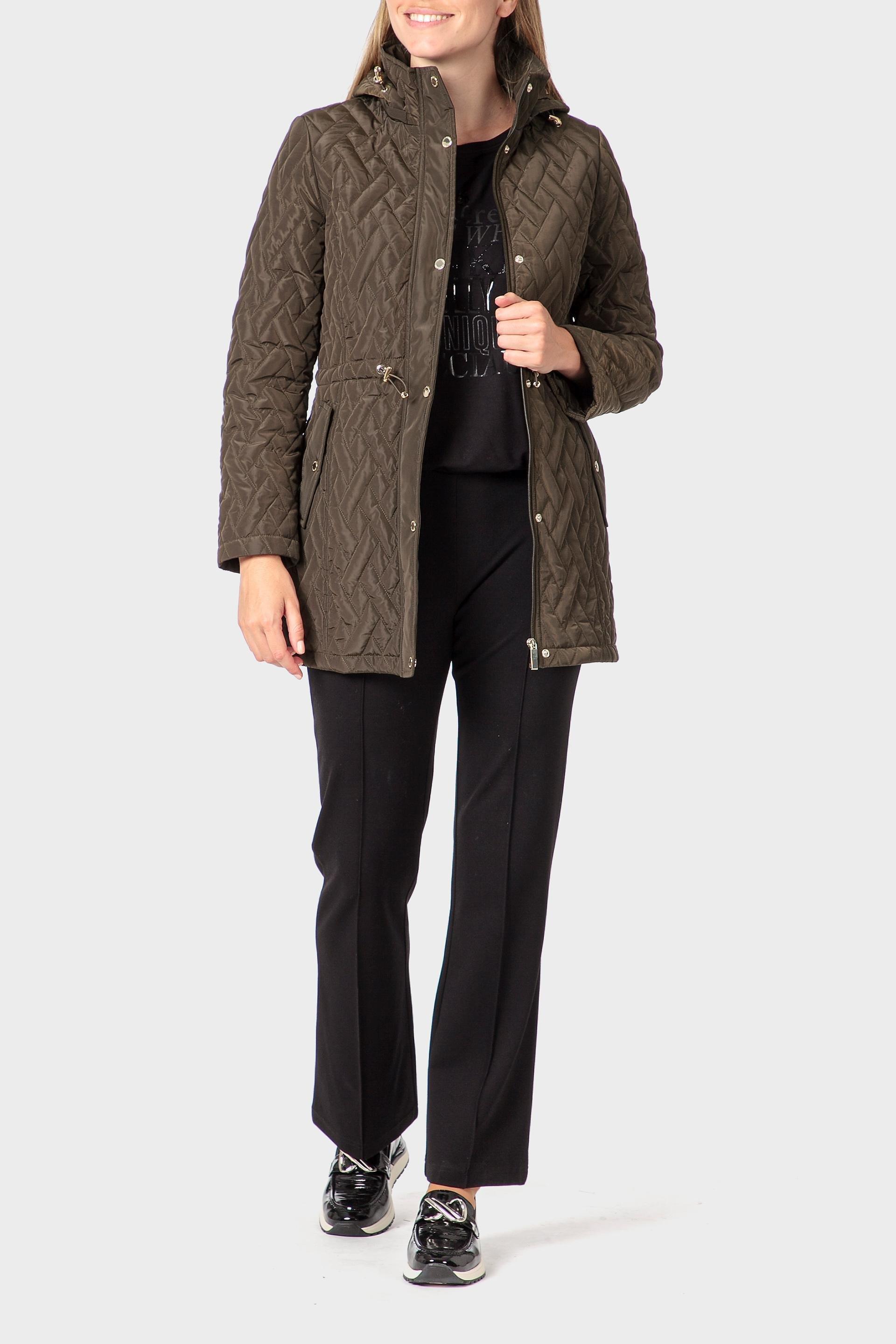 Khaki Padded Parka, 3701_155, large image number 2