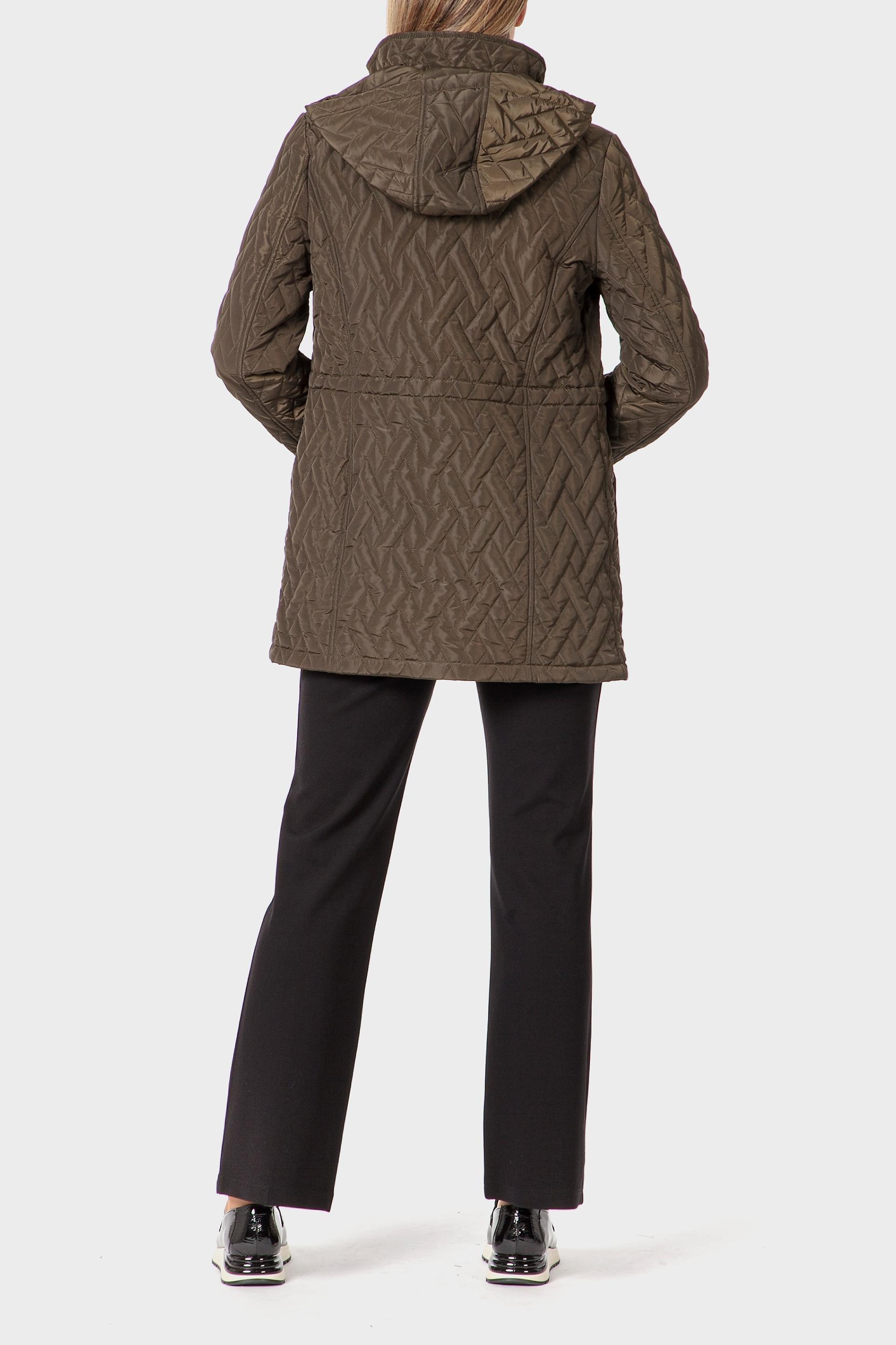 جاكيت باركا مبطن، بني, Green Khaki, large image number 4