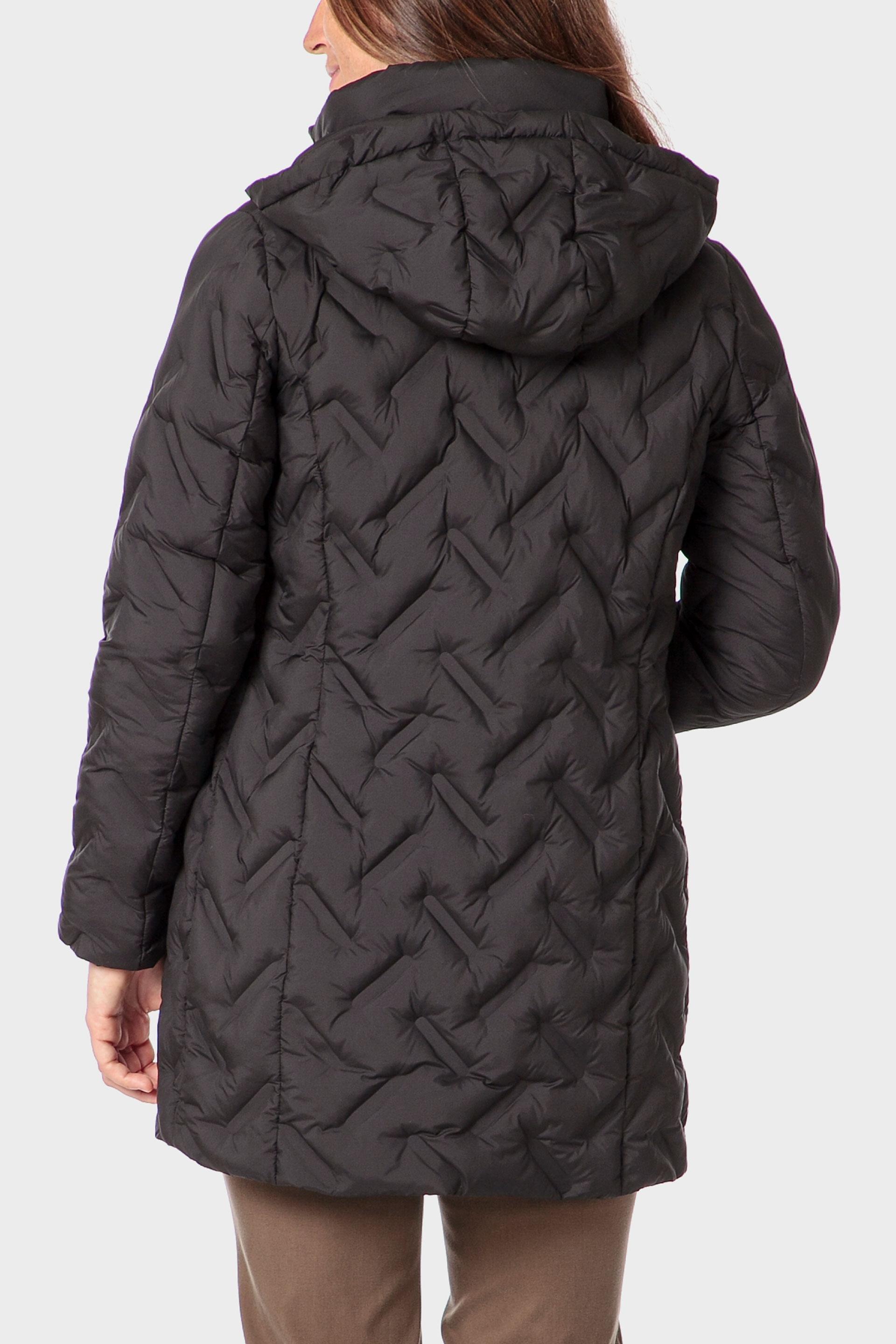 Black Parka With Hood, 3701_120, large image number 2