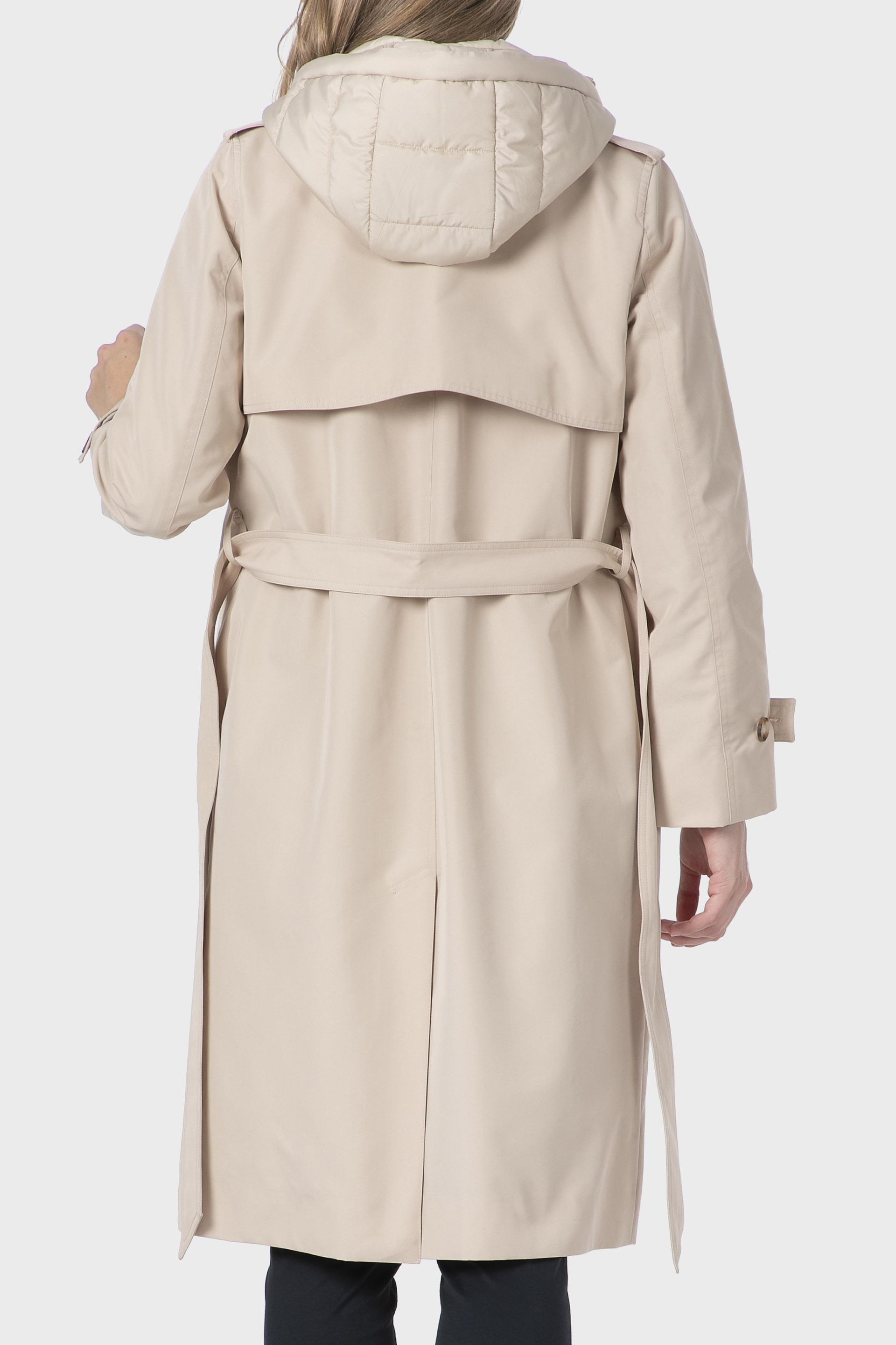 Beige Trench Coat, , large image number 3