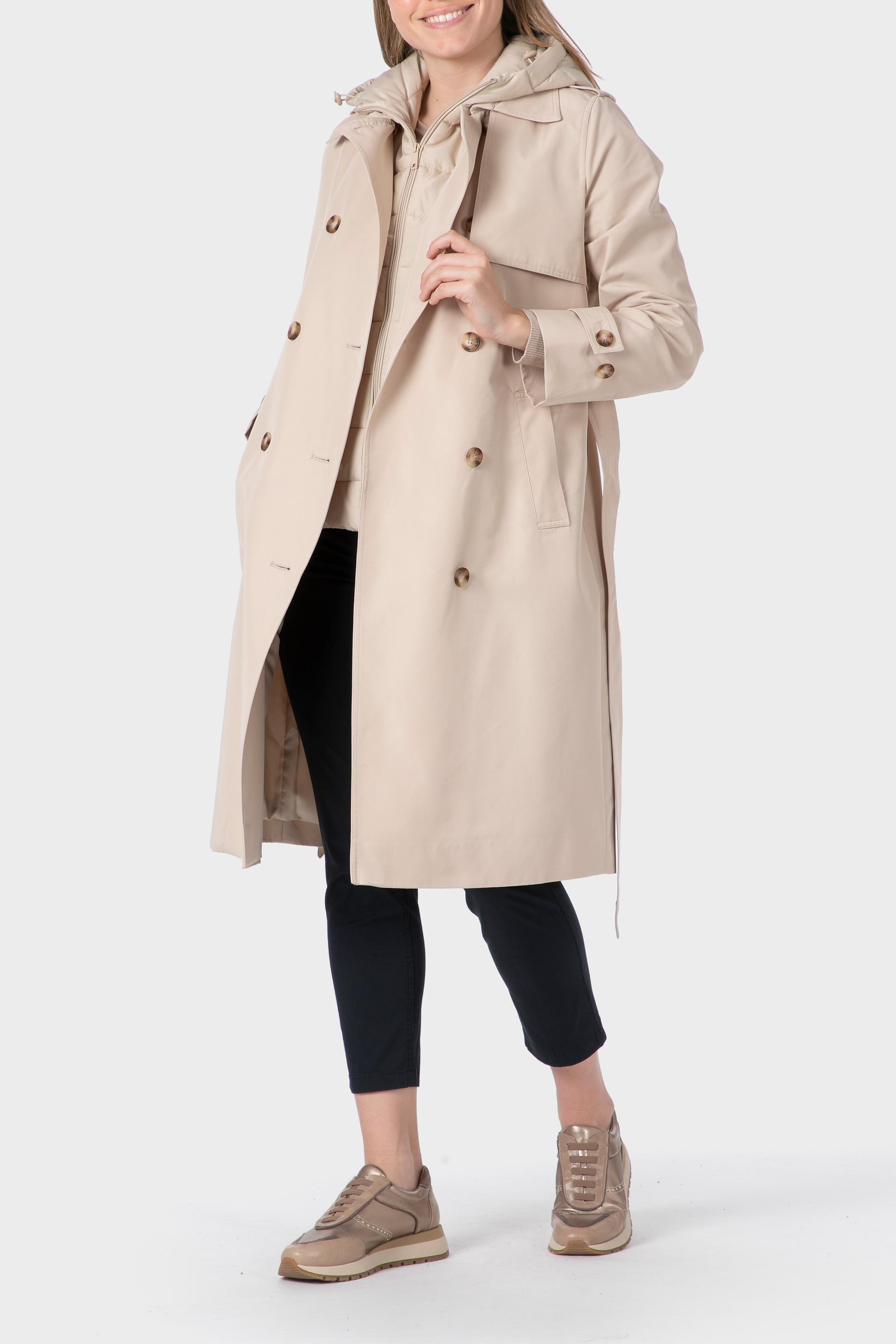 Beige Trench Coat, 3701_126, large image number 3