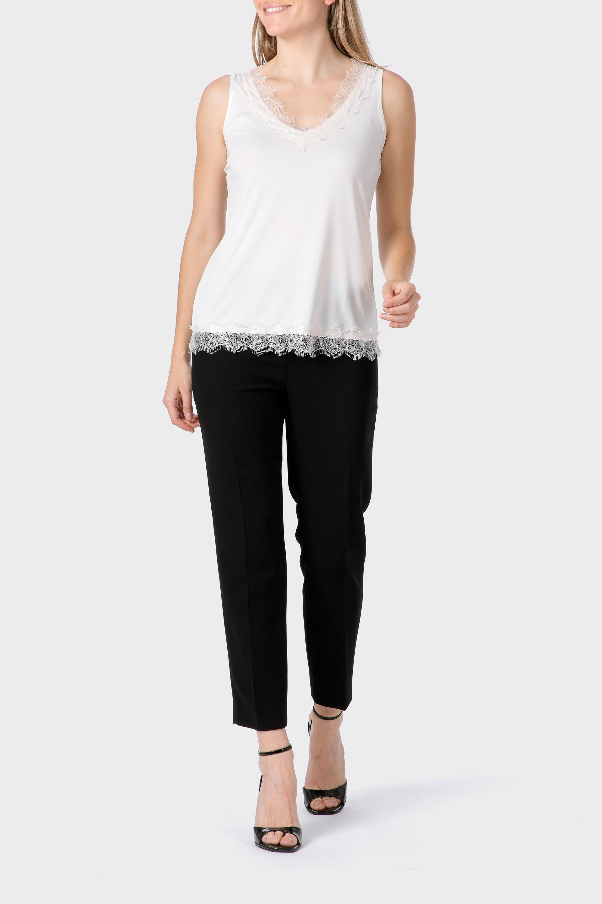 White Lace Top, White Off White, medium