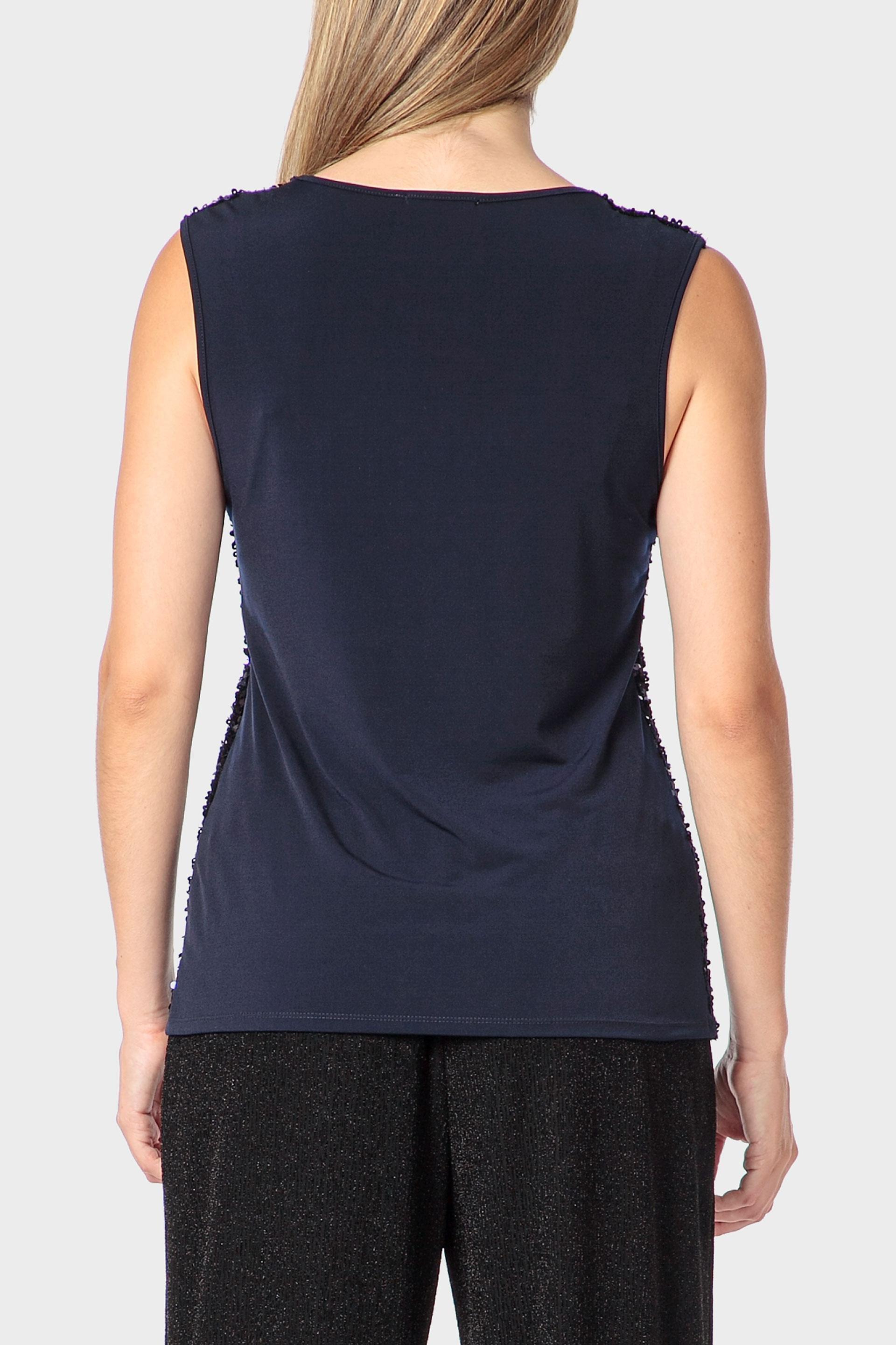 Navy Sequins Top, Blue Night, medium