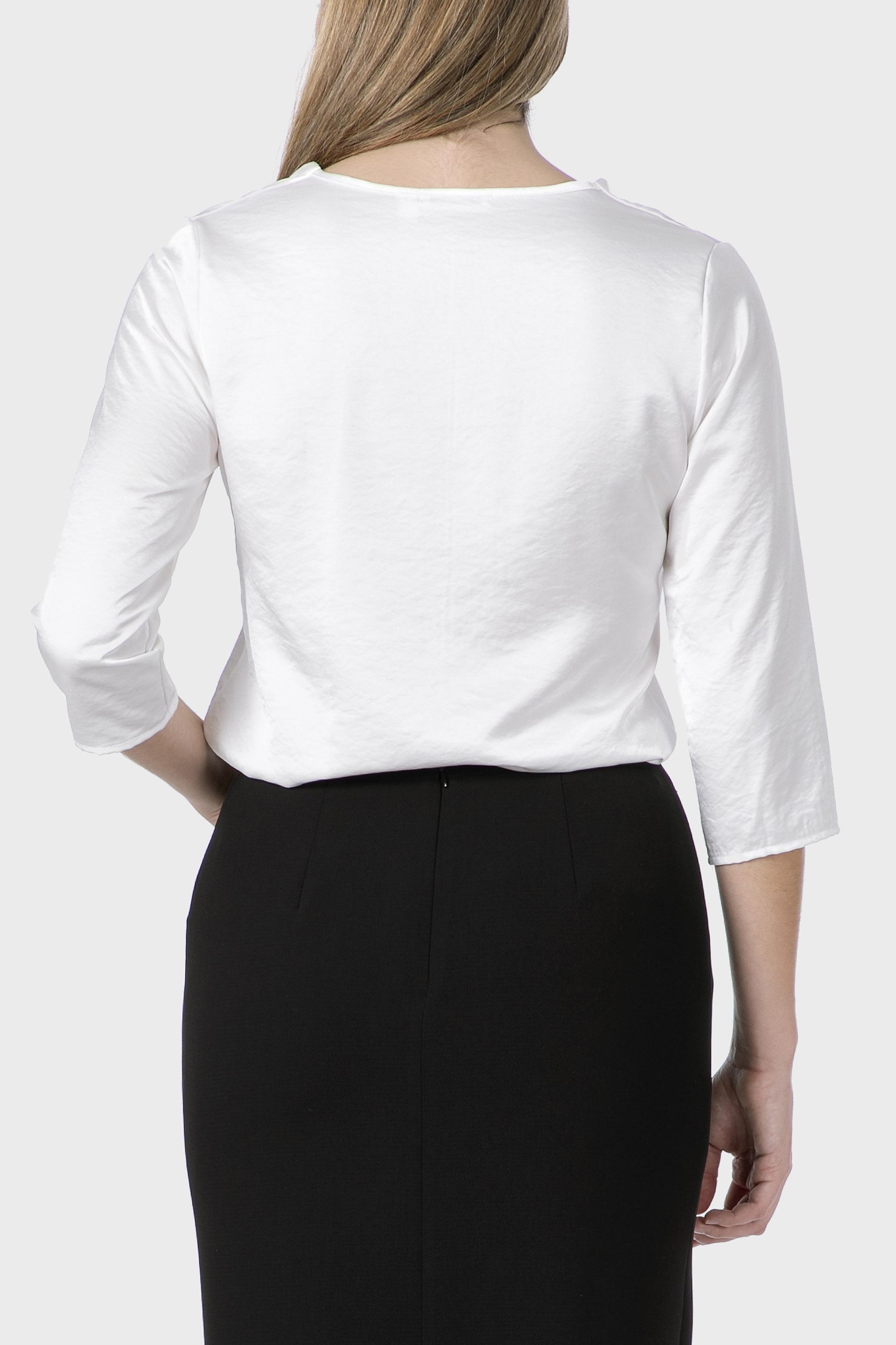 White Satin Top, Beige Talc, medium