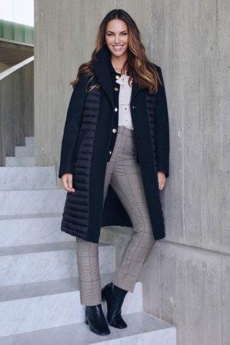 Black Padded Coat, Black, large image number 0