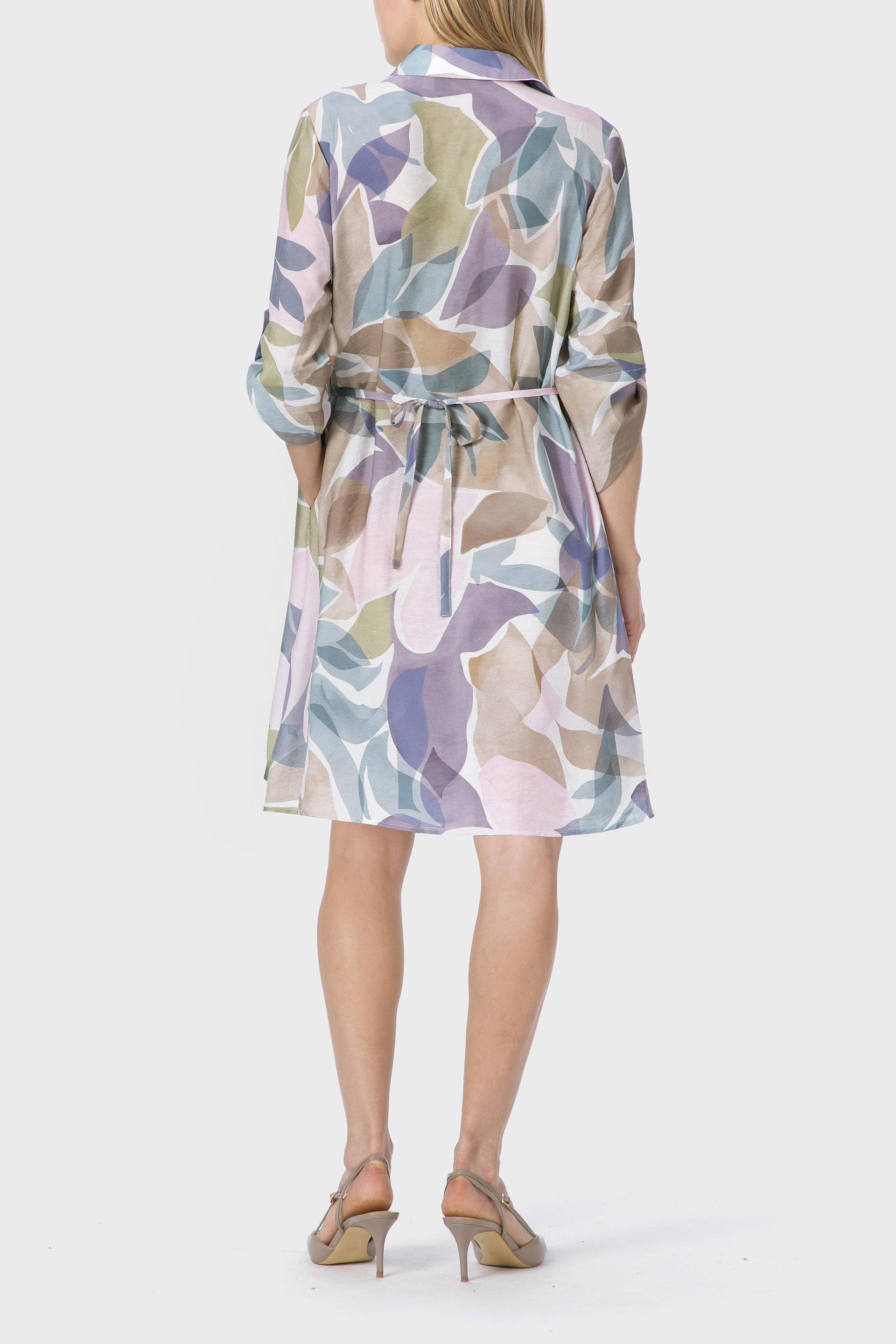 Beige Printed Dress, , large image number 1