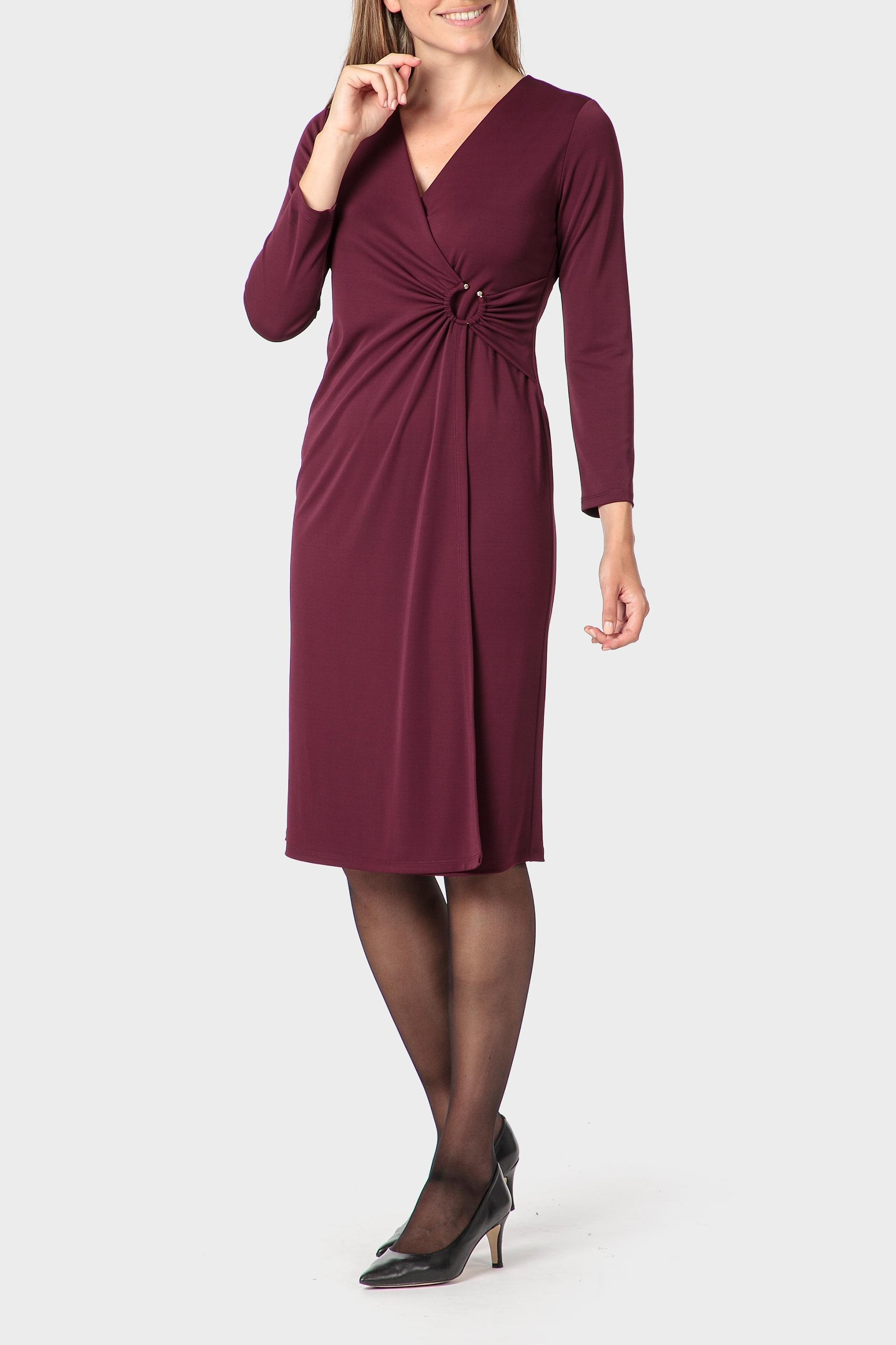 Burgundy Criss-Cross Dress, Garnet, medium