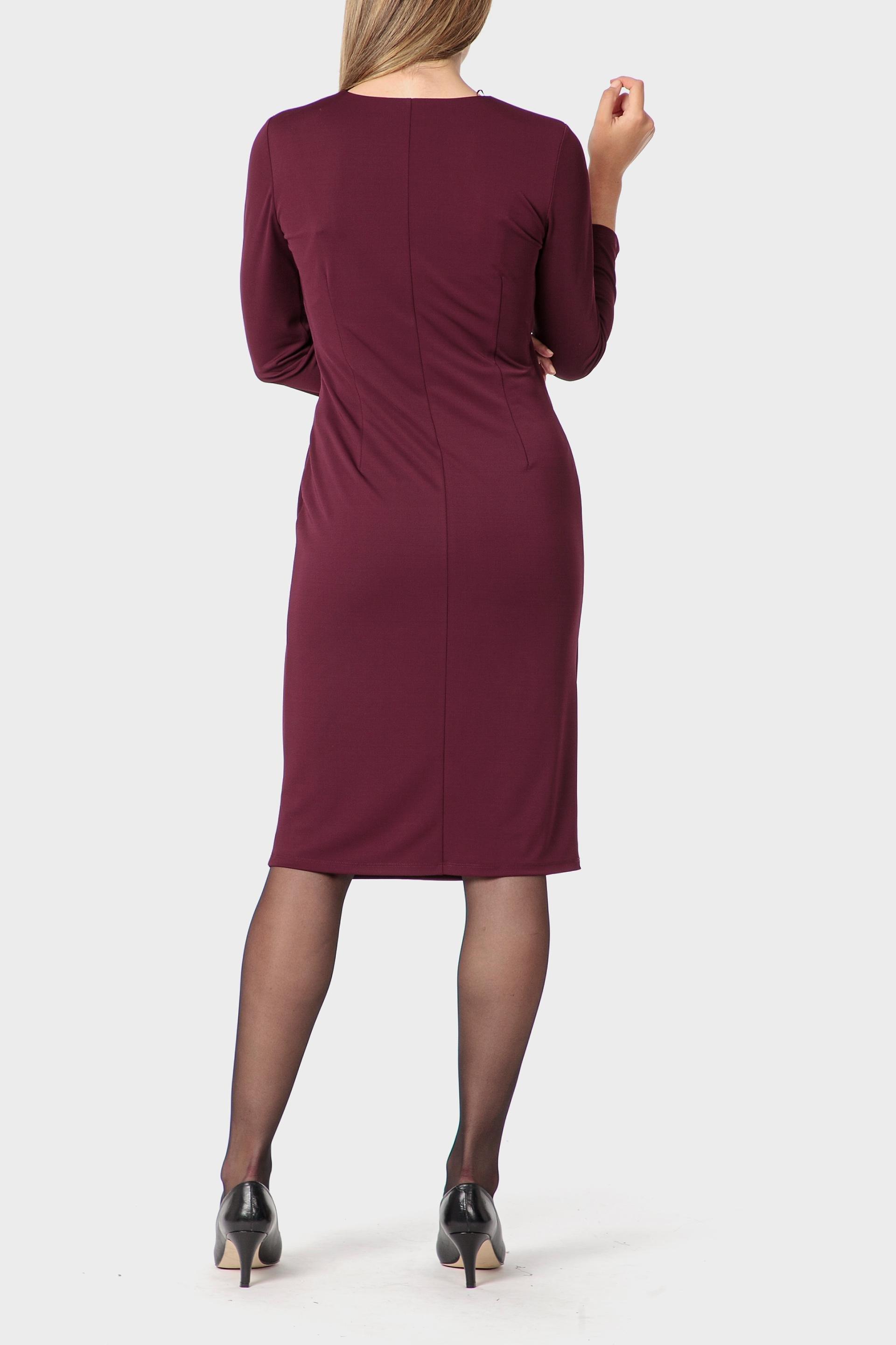 Burgundy Criss-Cross Dress, Garnet, medium