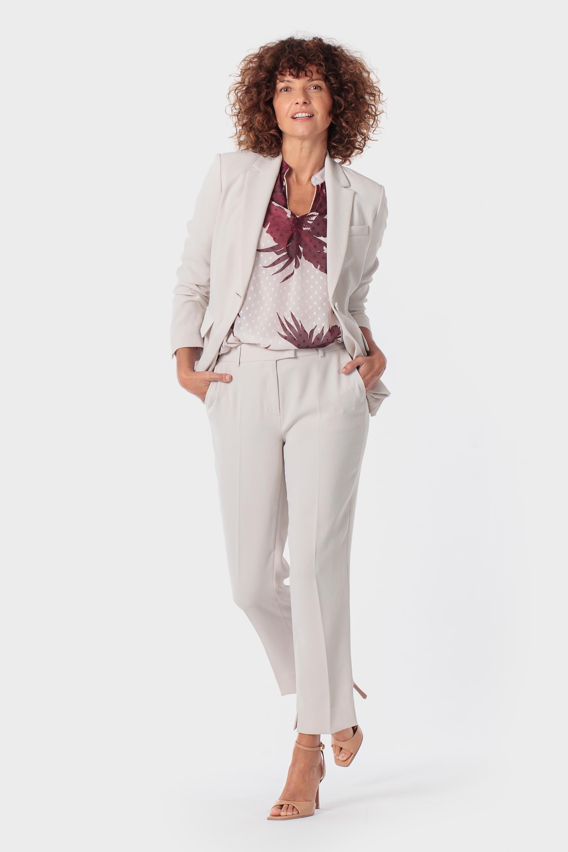 سترة بليزر بأزرار بيج, Beige Natual, medium