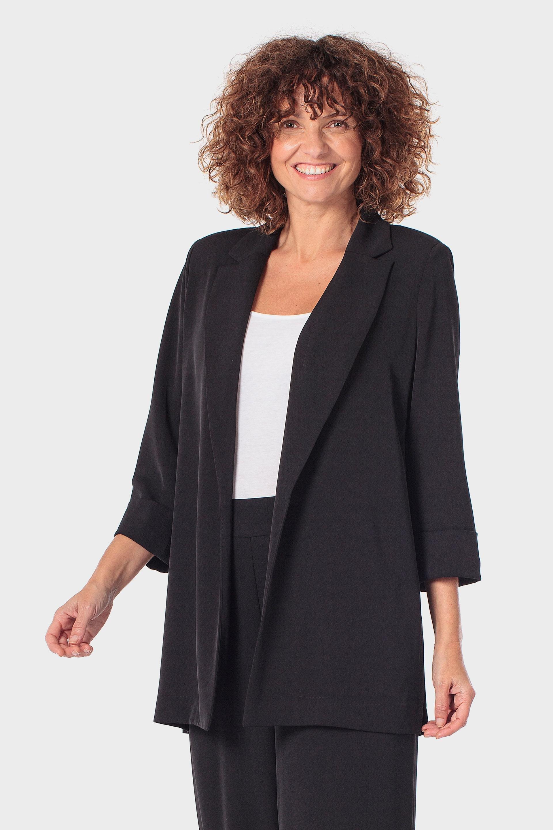 Open-Front Long Blazer, 3701_120, medium