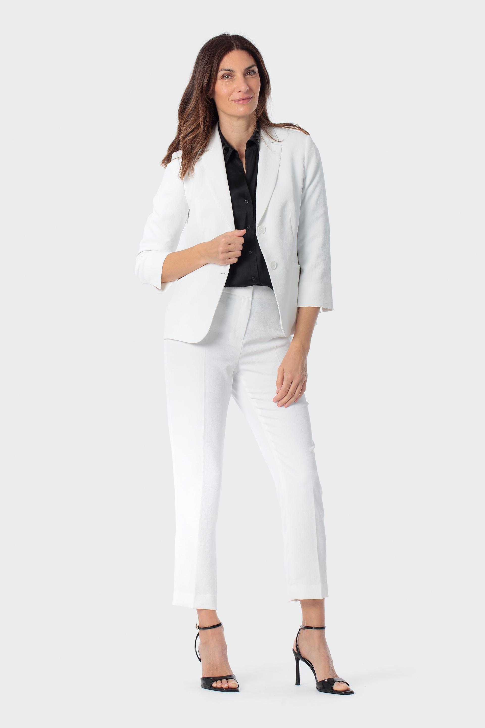 White Casual Blazer, 3701_232, medium