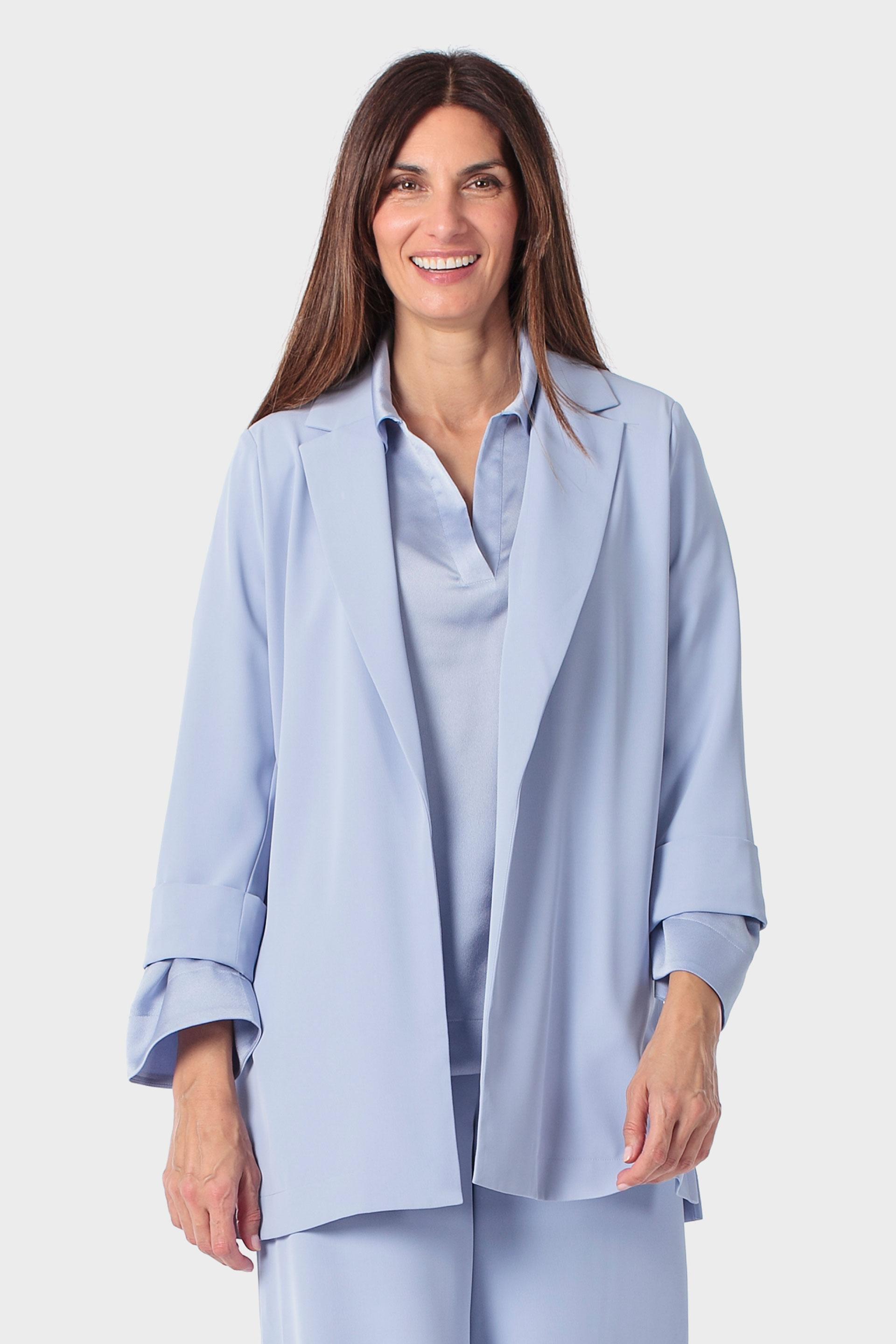 Blue Long Blazer, 3701_399, medium