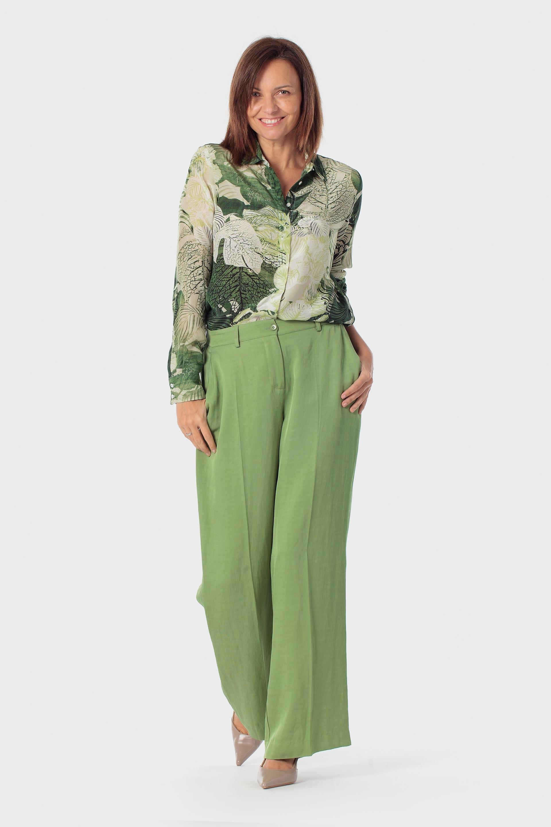 Green Leaf Printed Shirt, Green Forest, large image number 1