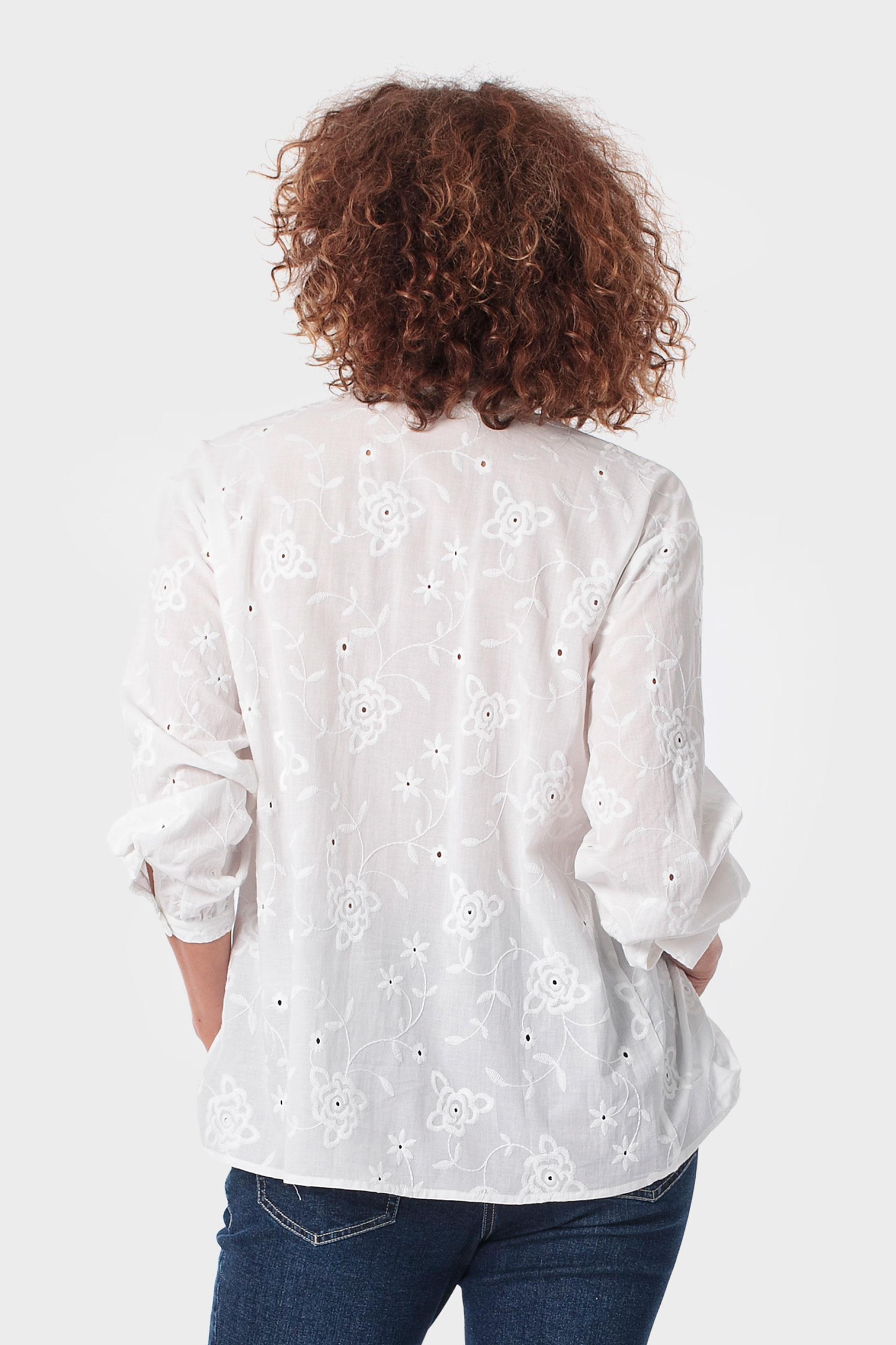 White Embroidered Shirt, 3701_232, large image number 3