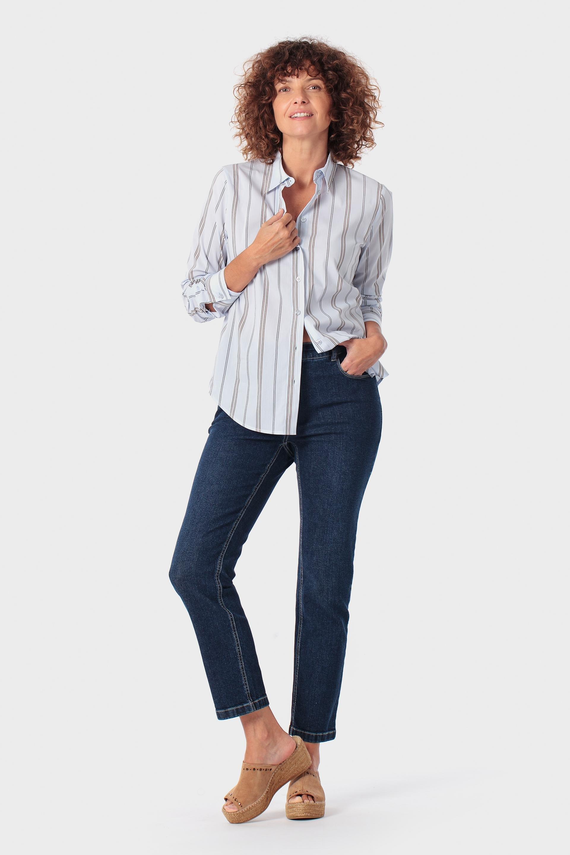 Blue Striped Shirt, 3701_125, large image number 1