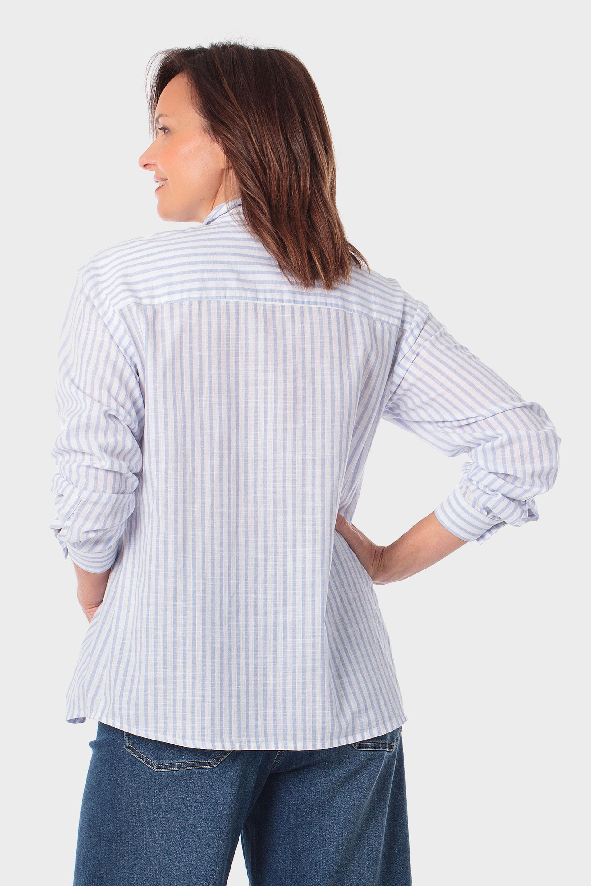 Blue Striped Shirt, 3701_320, large image number 2