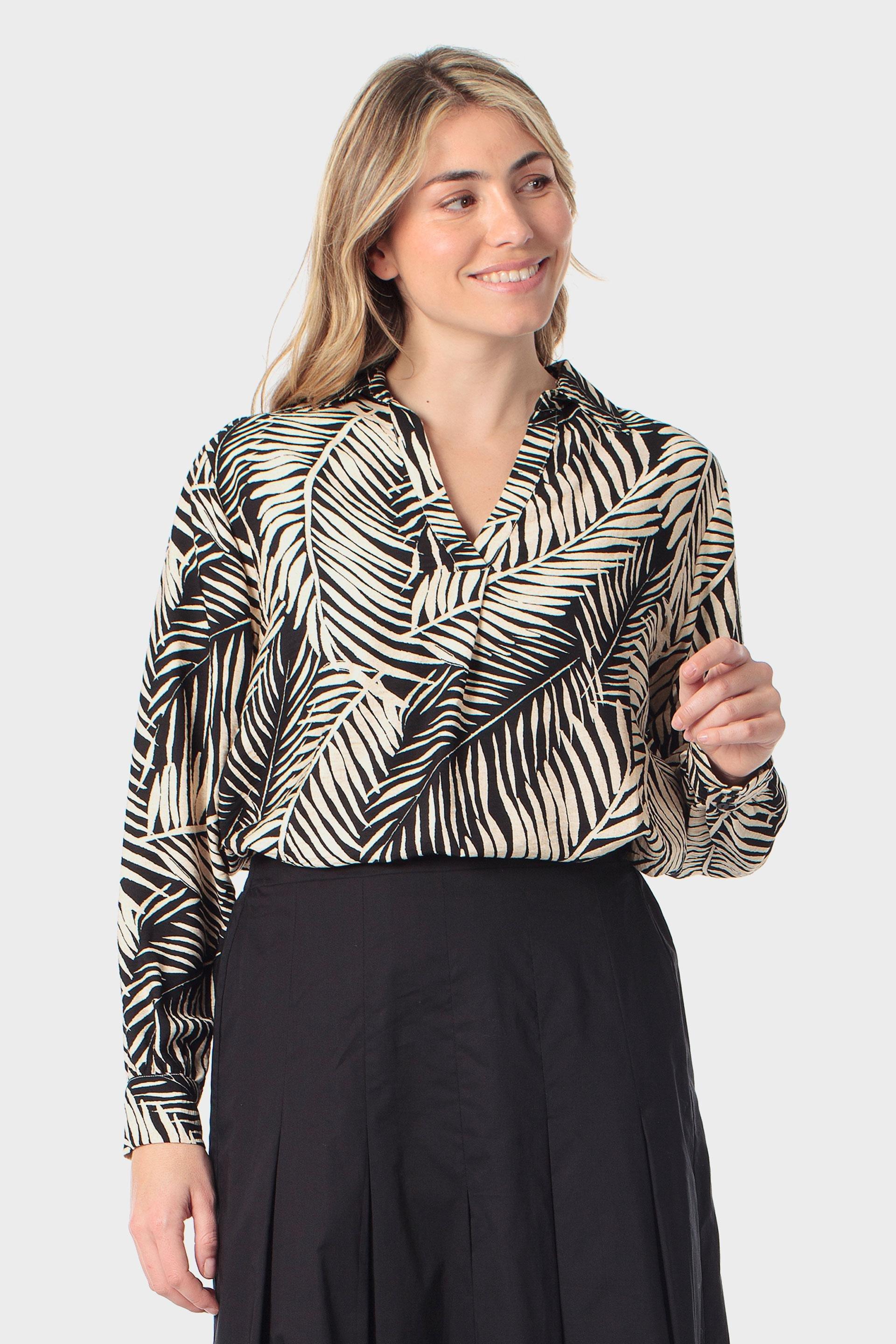Beige Leaf Printed Shirt, Beige Toasted, large image number 3