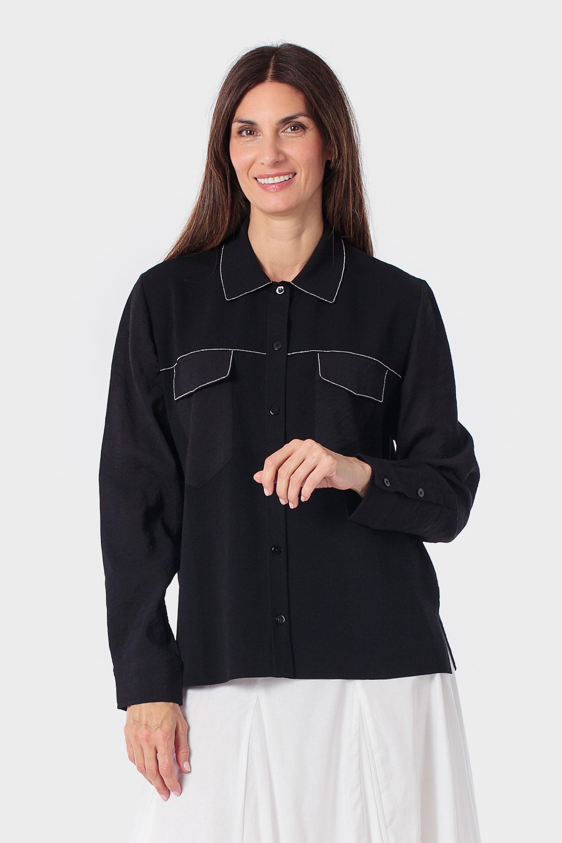 Black Fantasy Shirt, 3701_120, large image number 0