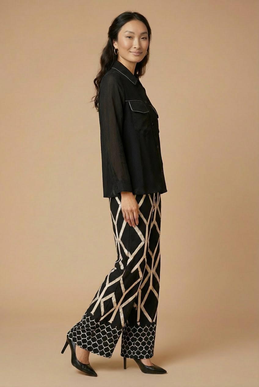 Black Fantasy Shirt, 3701_120, large image number 1