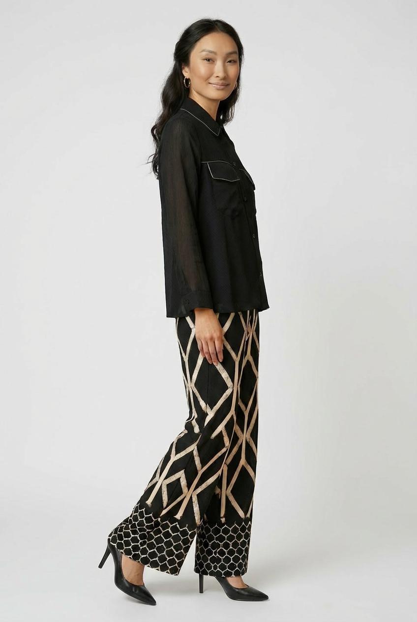 Black Fantasy Shirt, Black, large image number 1