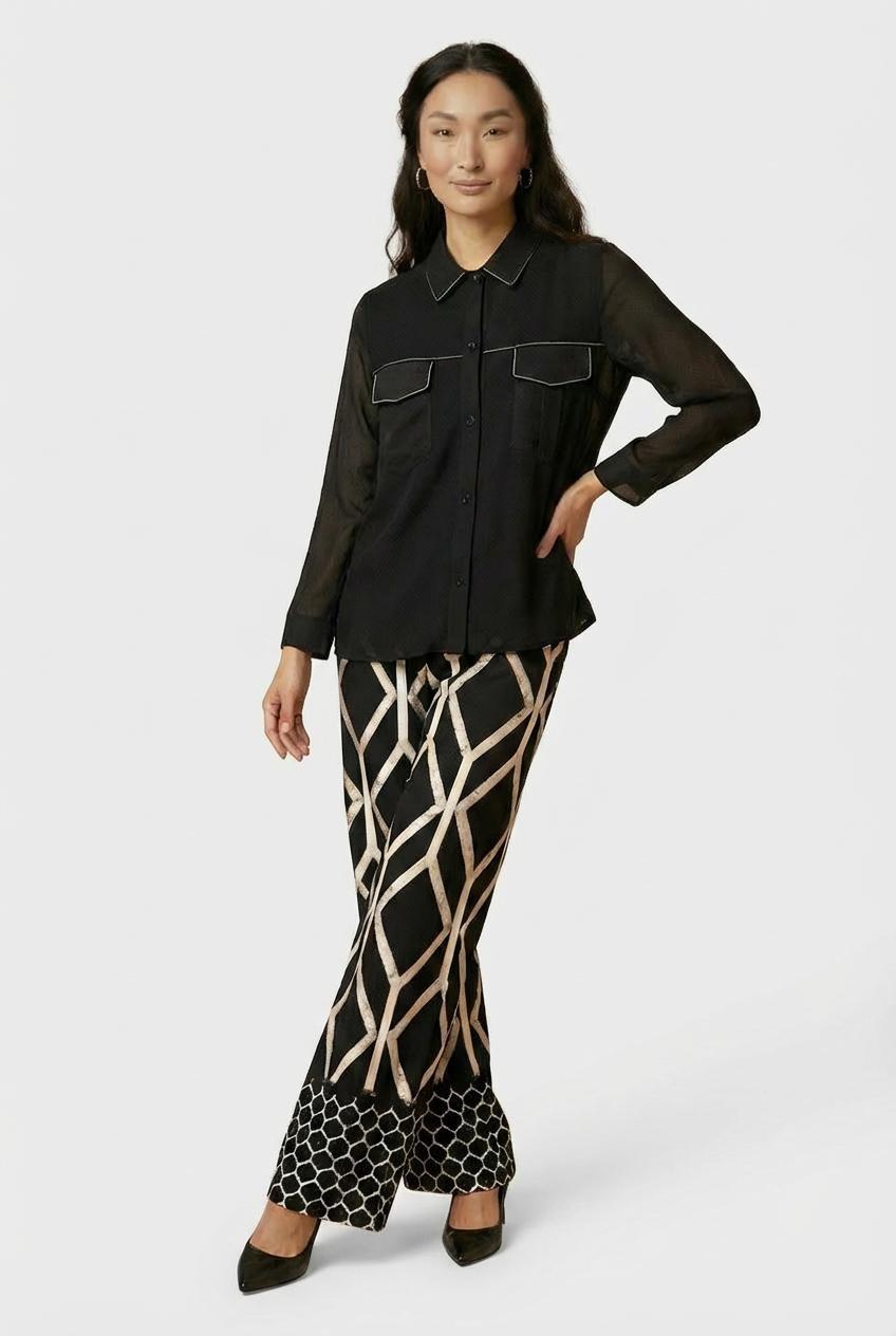 Black Fantasy Shirt, Black, large image number 3