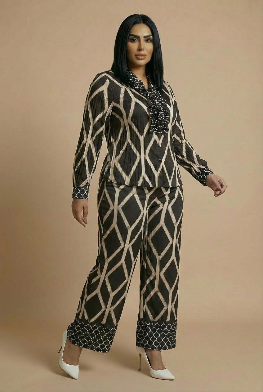 Black Printed Shirt, Black, large image number 3