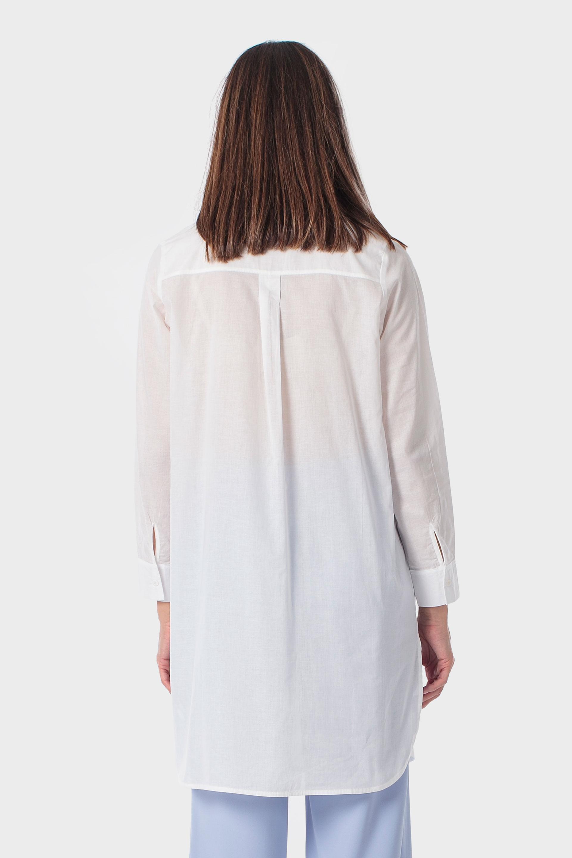White Long Shirt, White, large image number 2