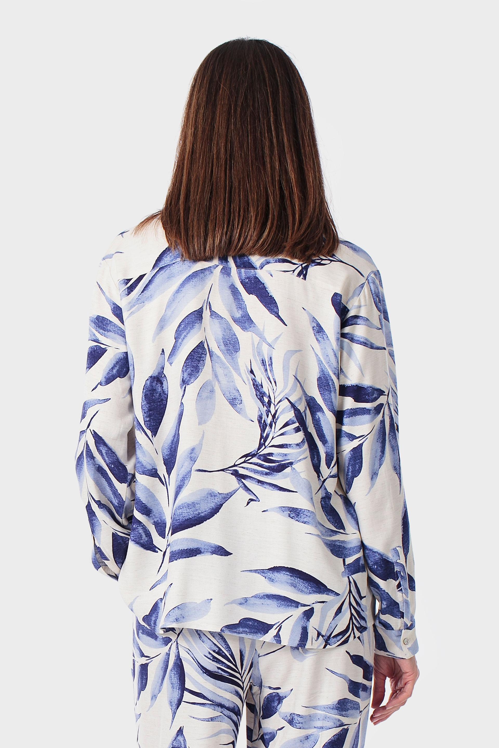 Blue Printed Shirt, 3701_399, large image number 2