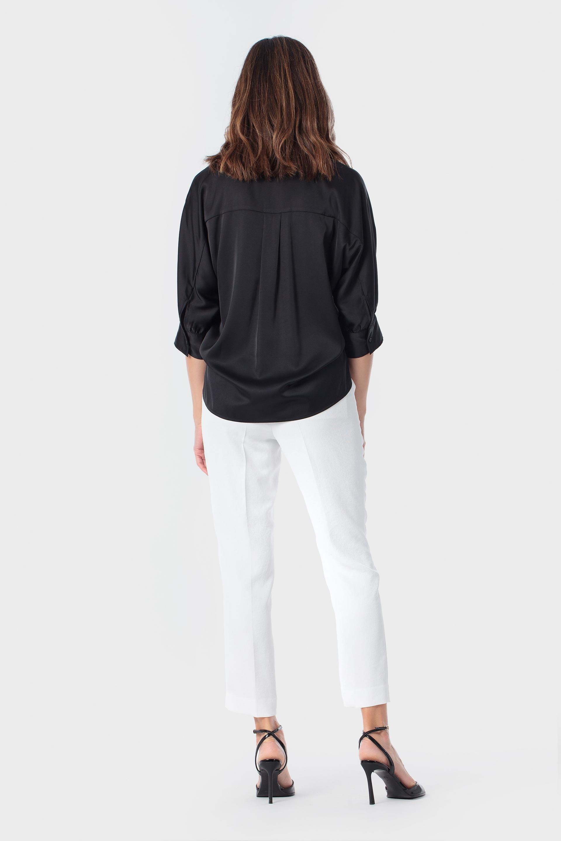 Black Casual Shirt, 3701_120, large image number 3