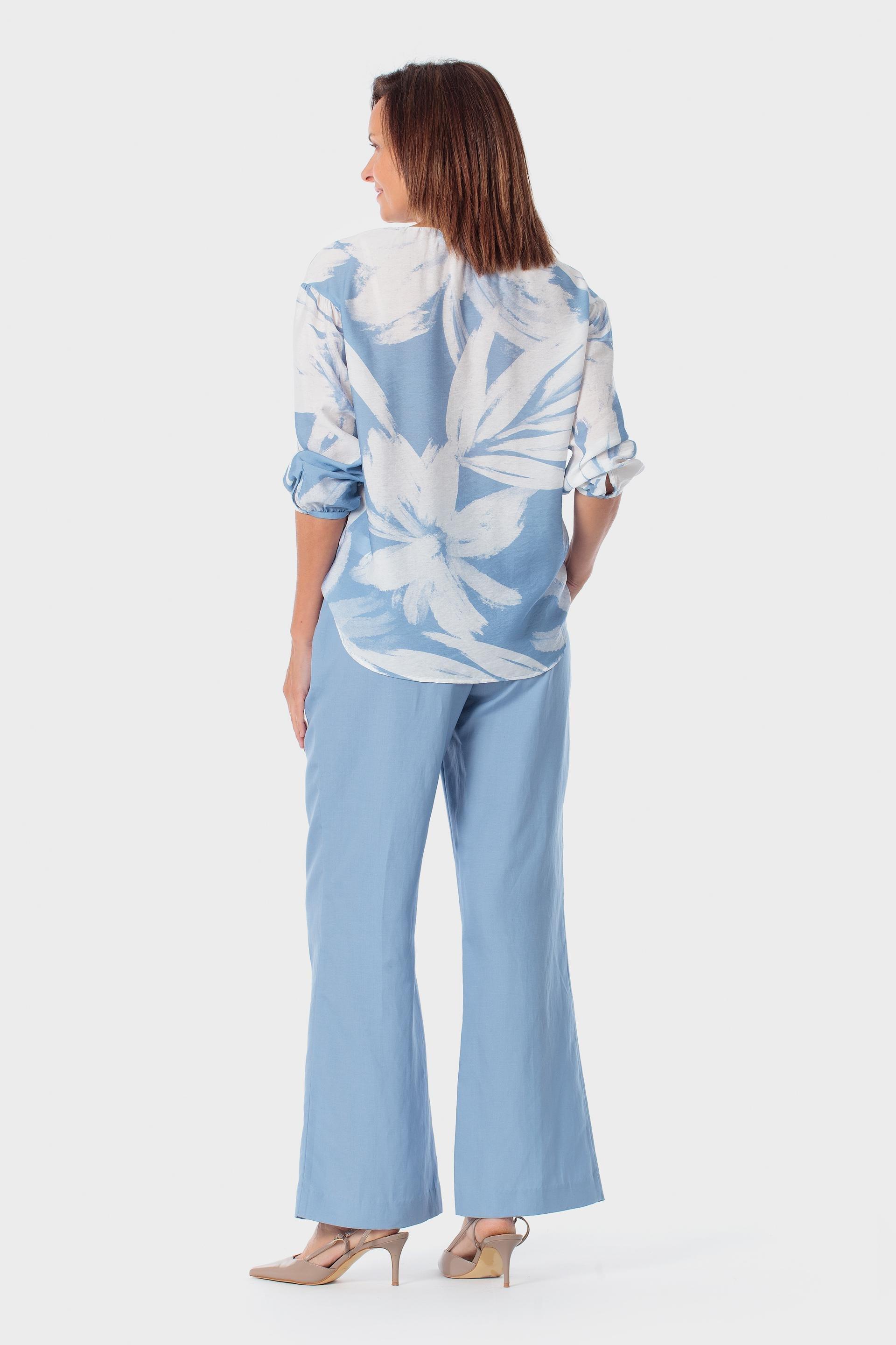 Blue Printed Shirt, 3701_320, large image number 3