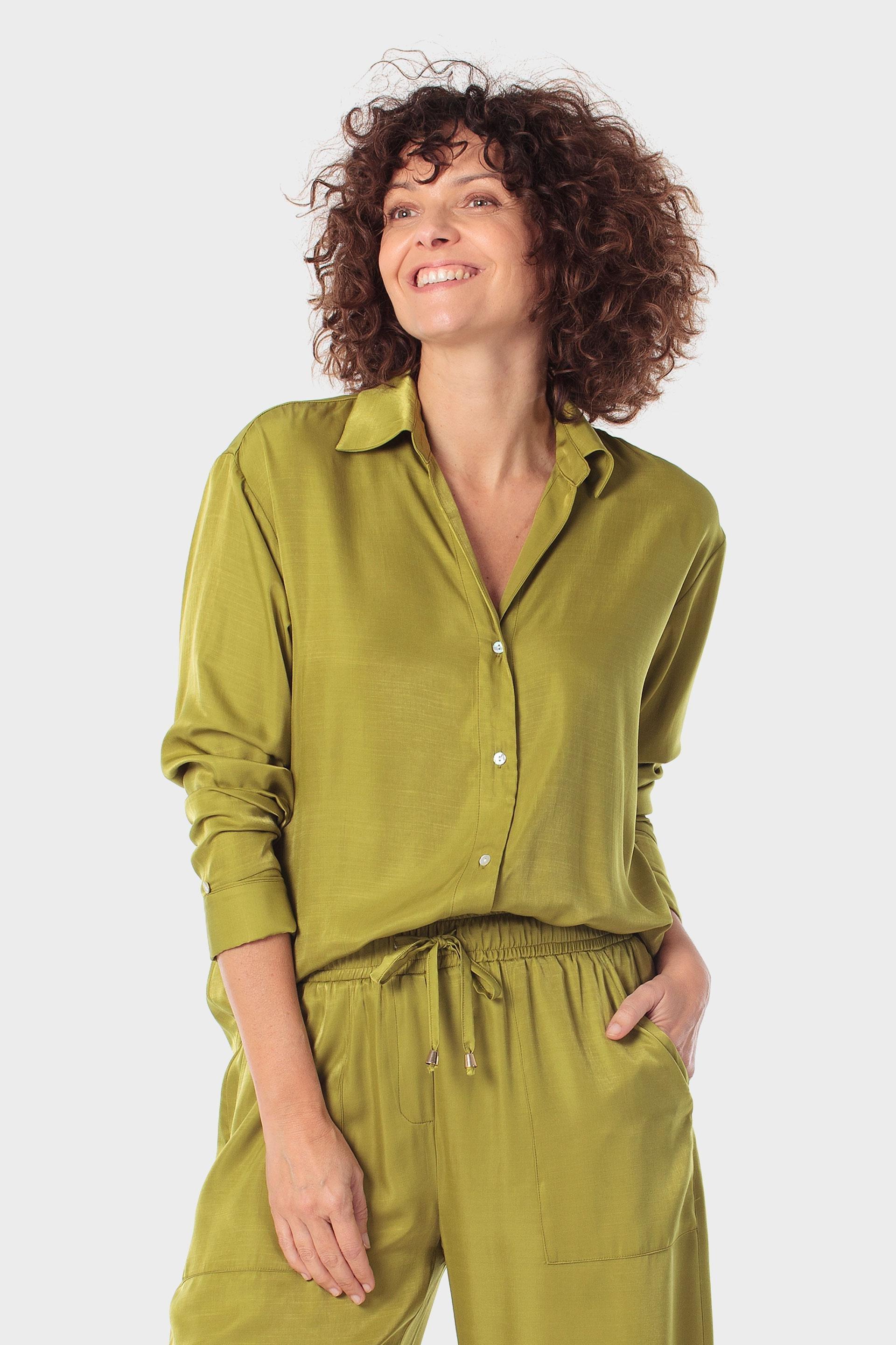 Green Buttoned Shirt