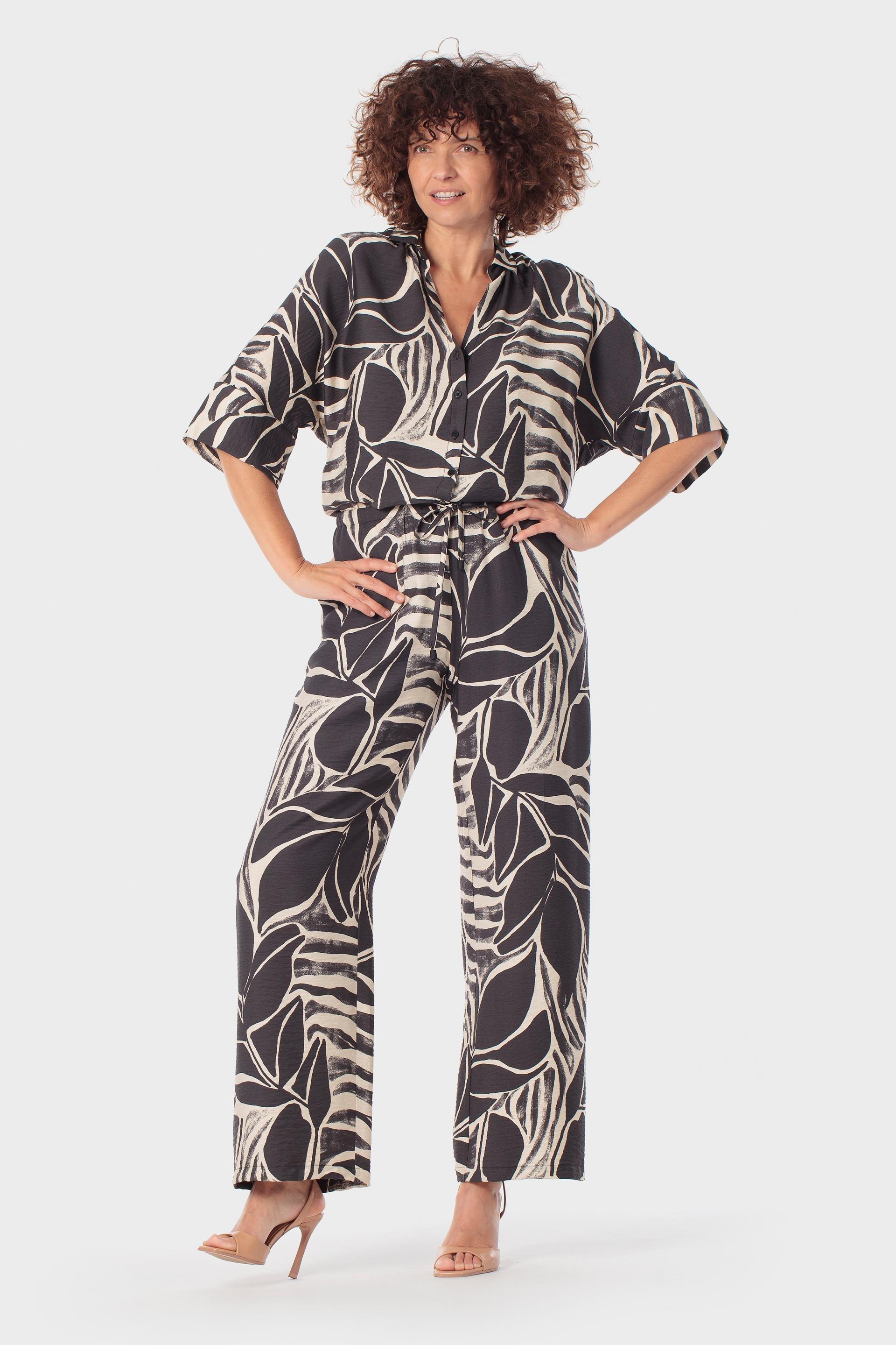 Black Printed Shirt, Black, large image number 1