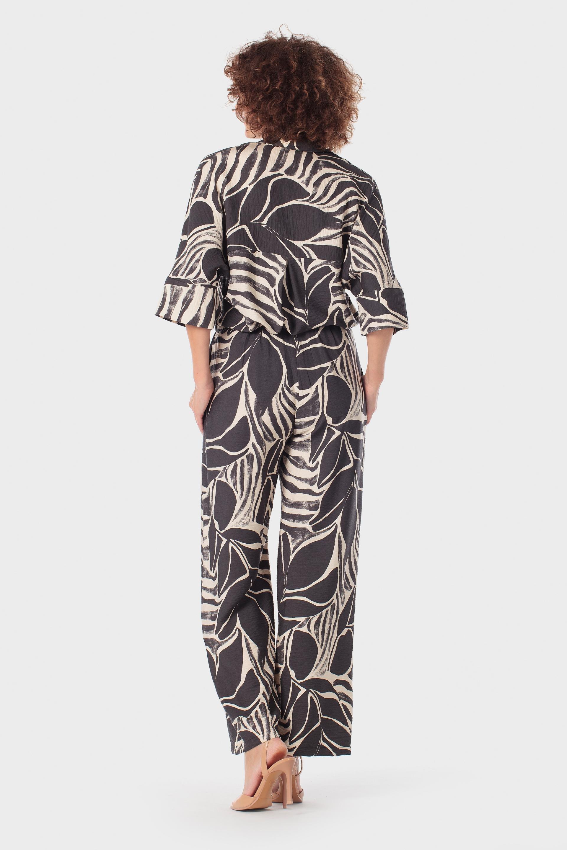 Black Printed Shirt, Black, large image number 3