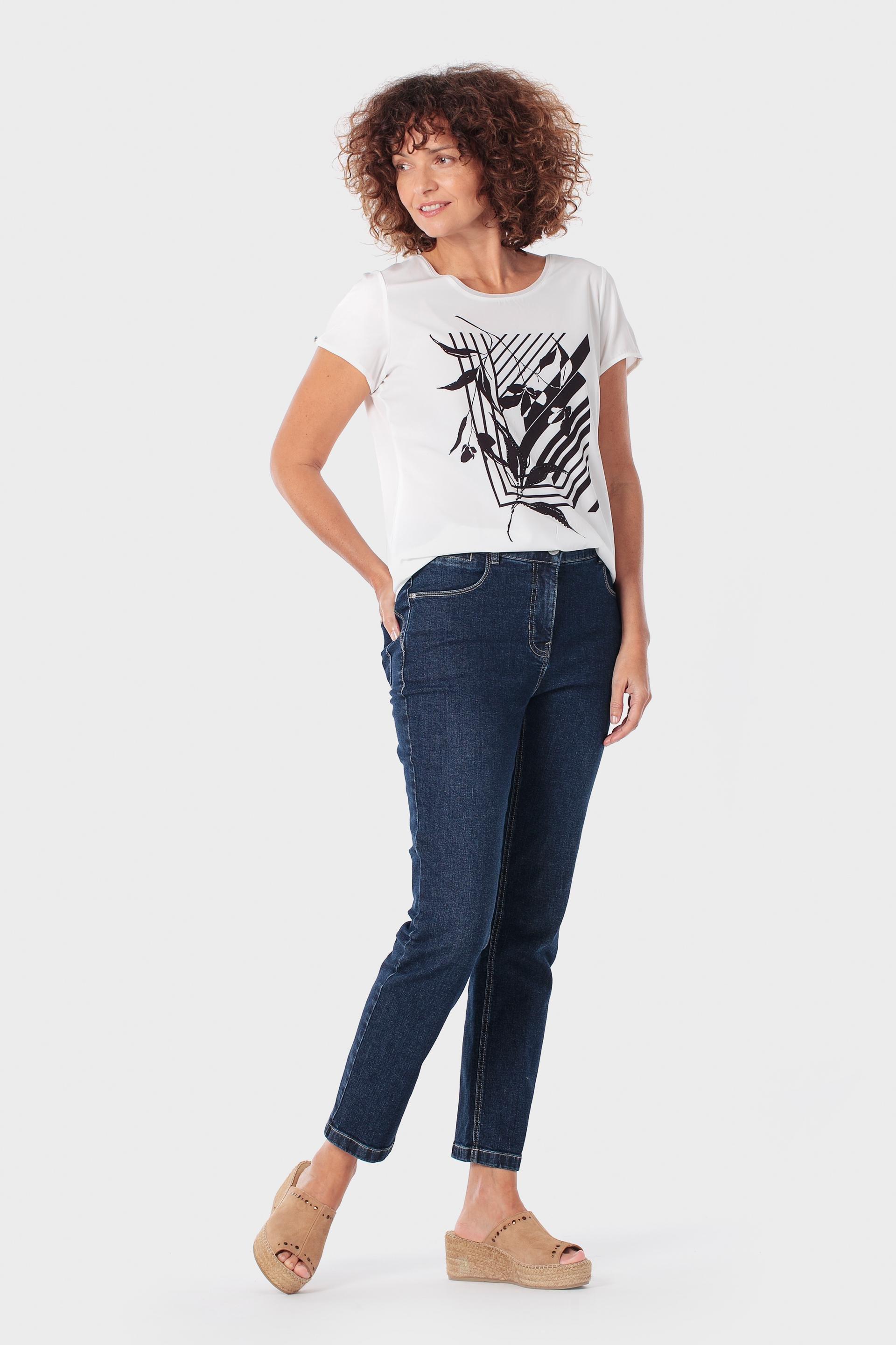 White Printed T-Shirt, 3701_232, large image number 1