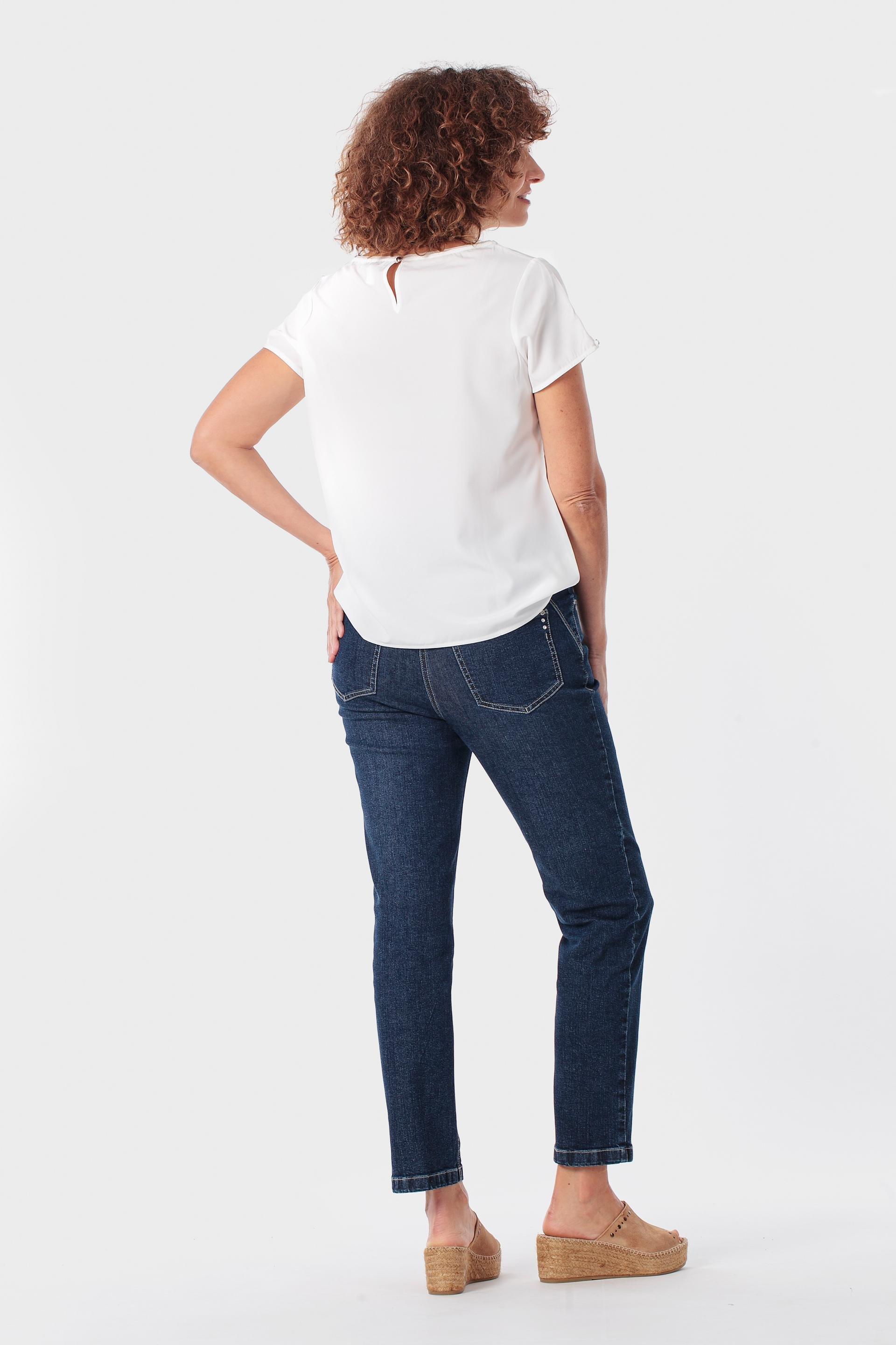 White Printed T-Shirt, Beige Talc, large image number 3