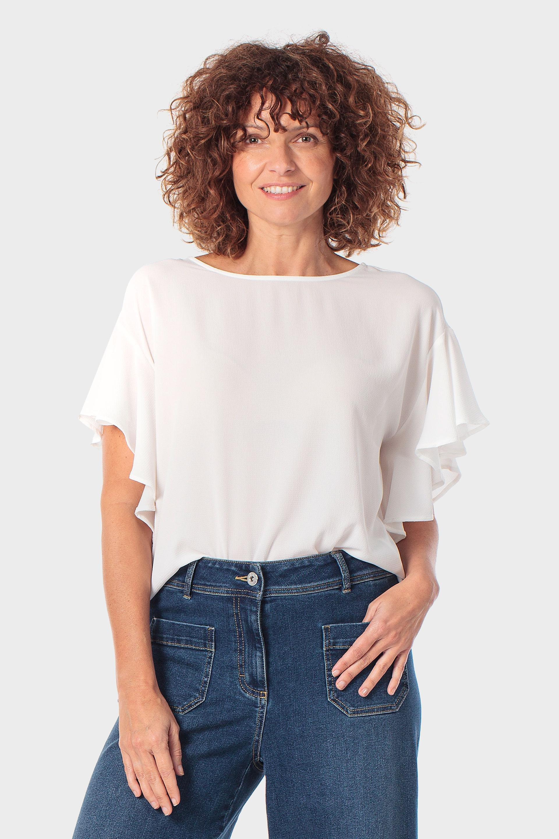 White Fancy Blouse, Beige Talc, large image number 0