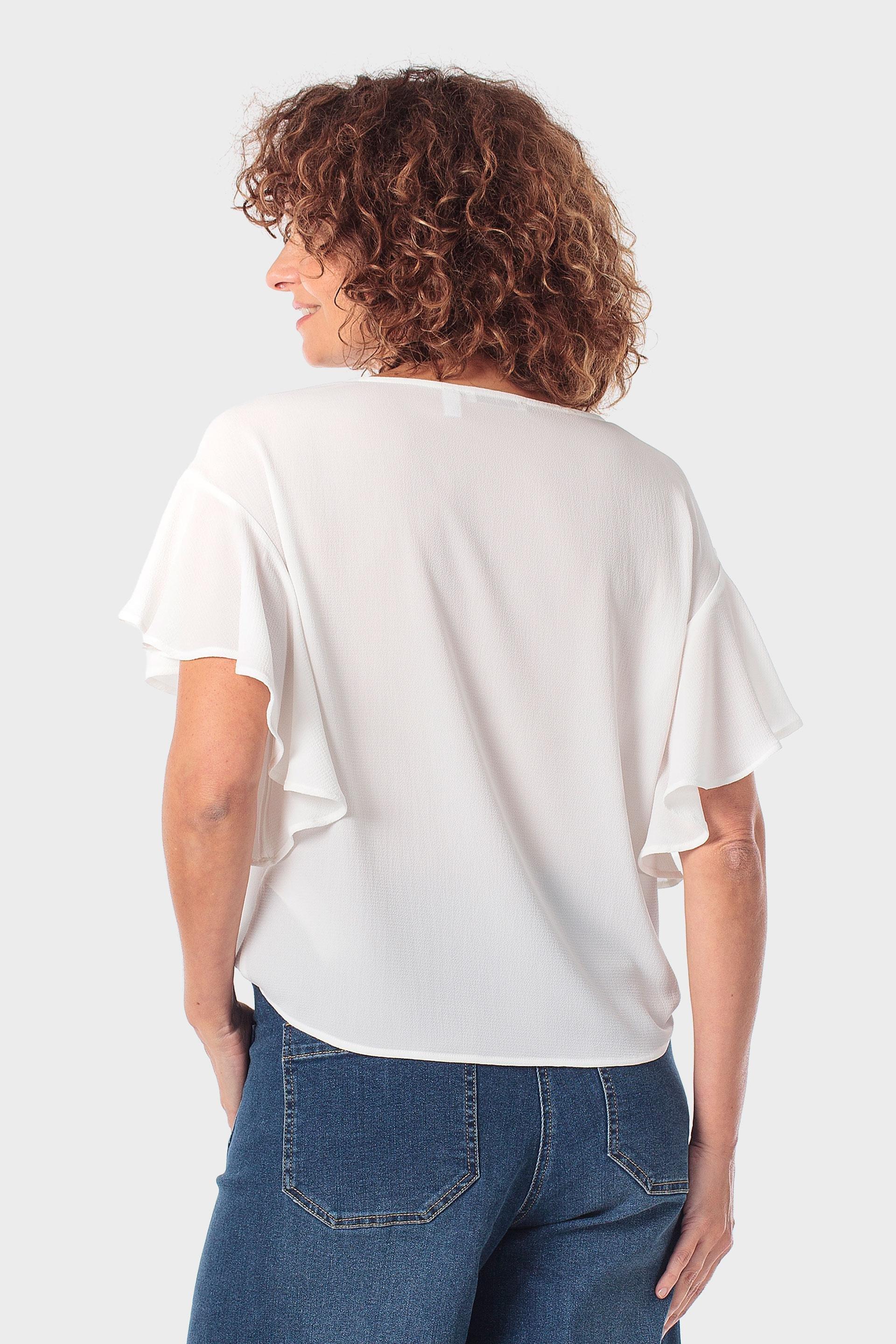 White Fancy Blouse, Beige Talc, large image number 2