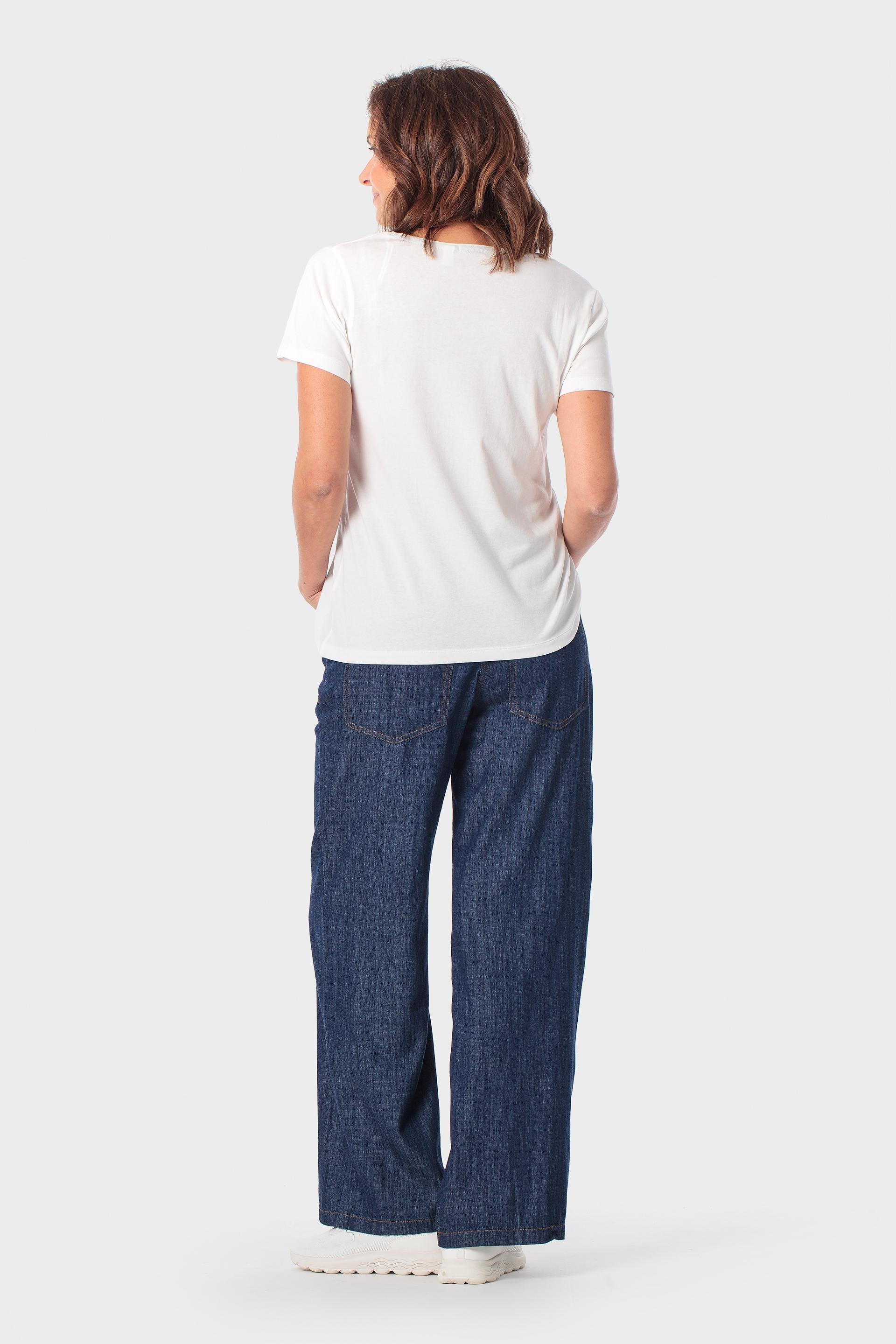 تيشيرت أبيض مطرز بزهور, Beige Talc, large image number 3