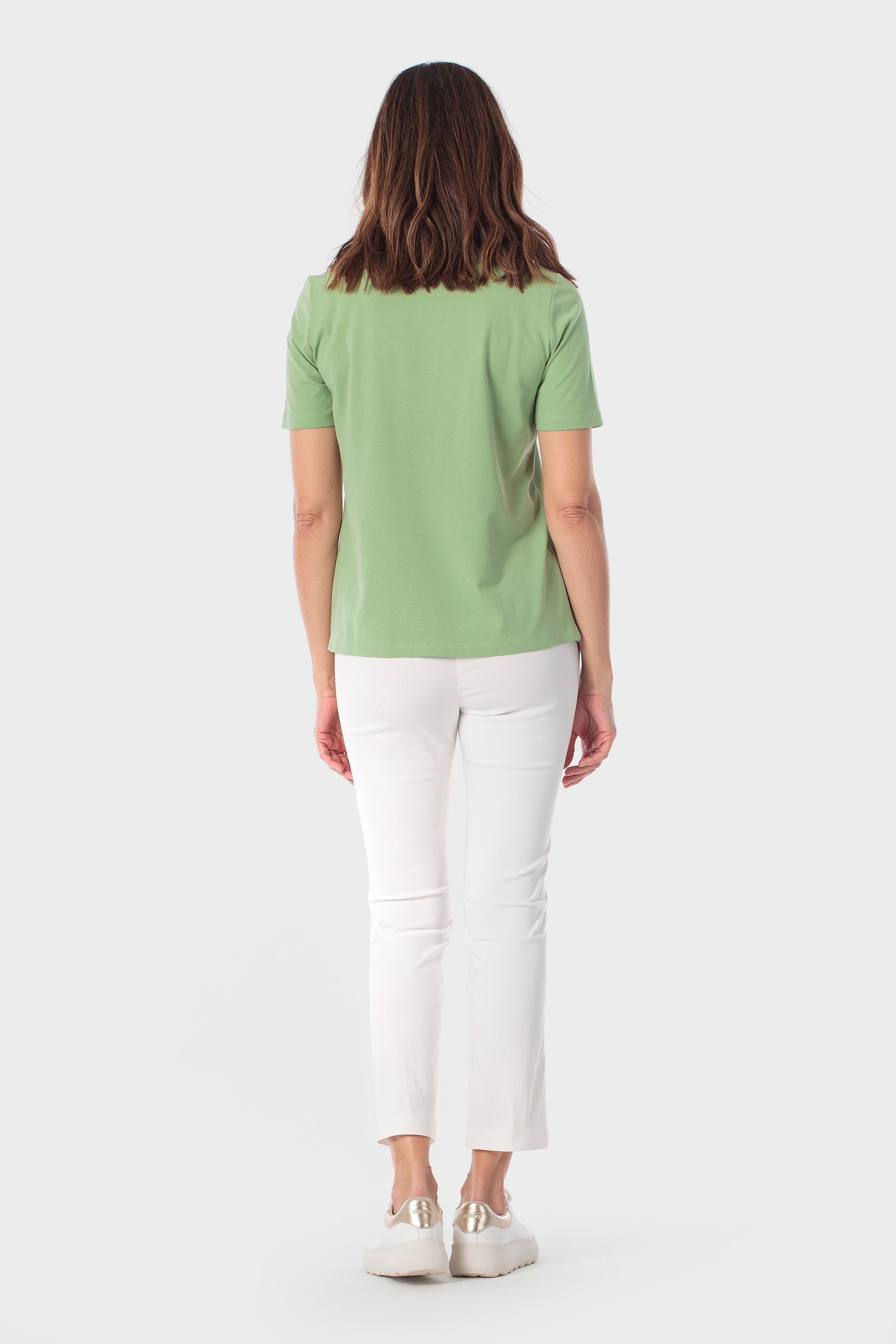 Green T-Shirt With Gemstones, 3701_110, large image number 3