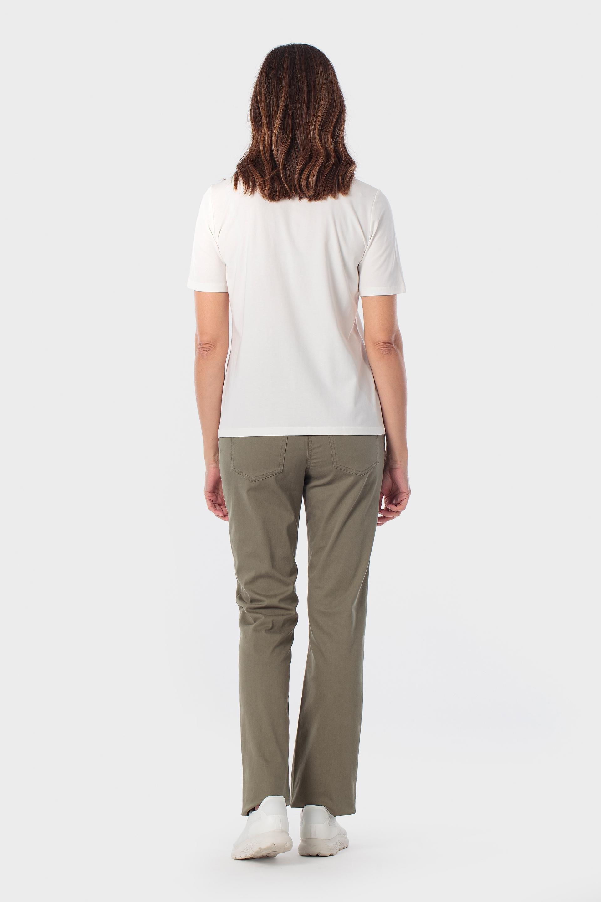 White T-Shirt With Gemstones, Beige Talc, large image number 3