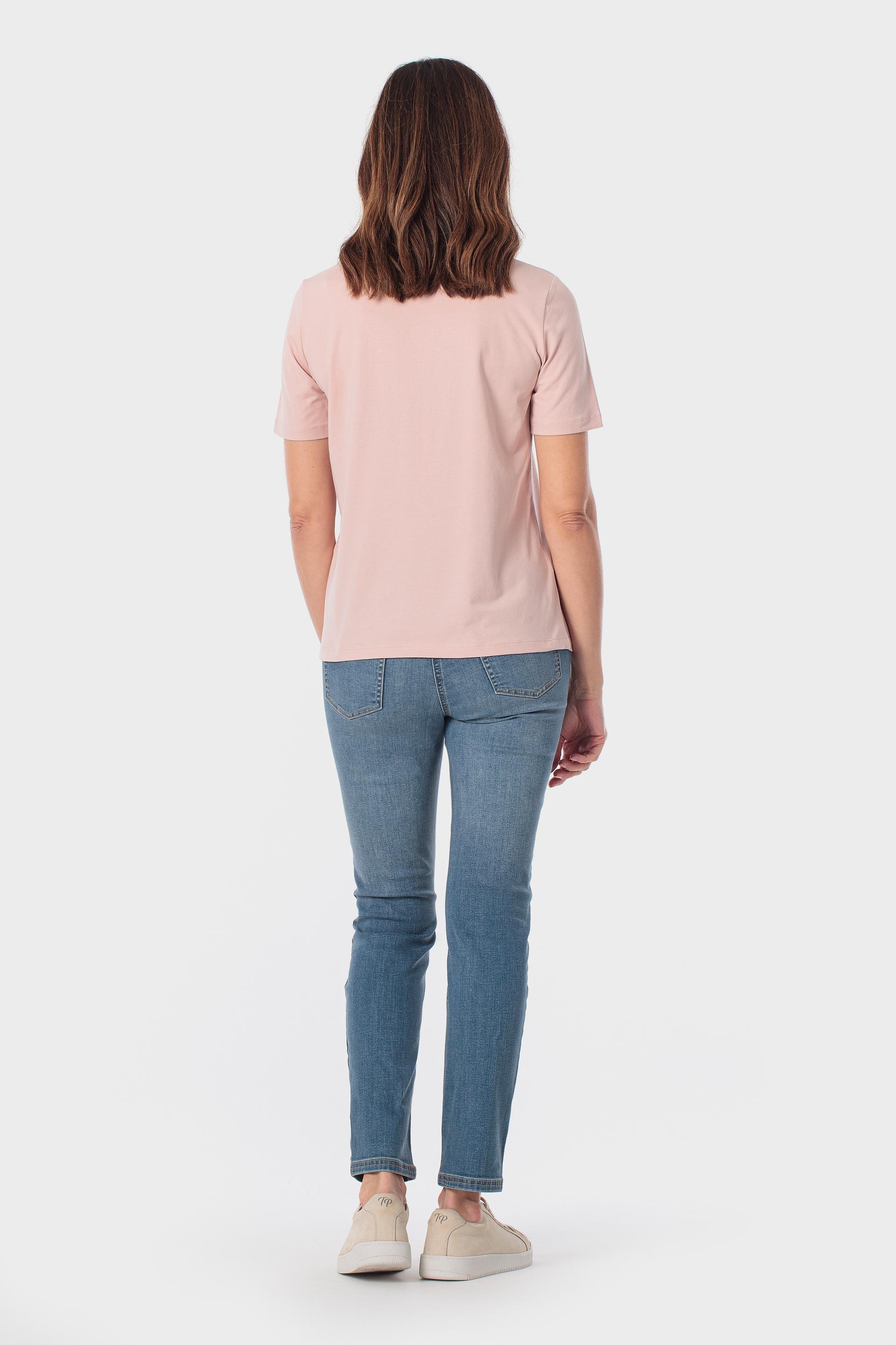 تيشيرت وردي مزين بأحجار, Pink Petal, large image number 3