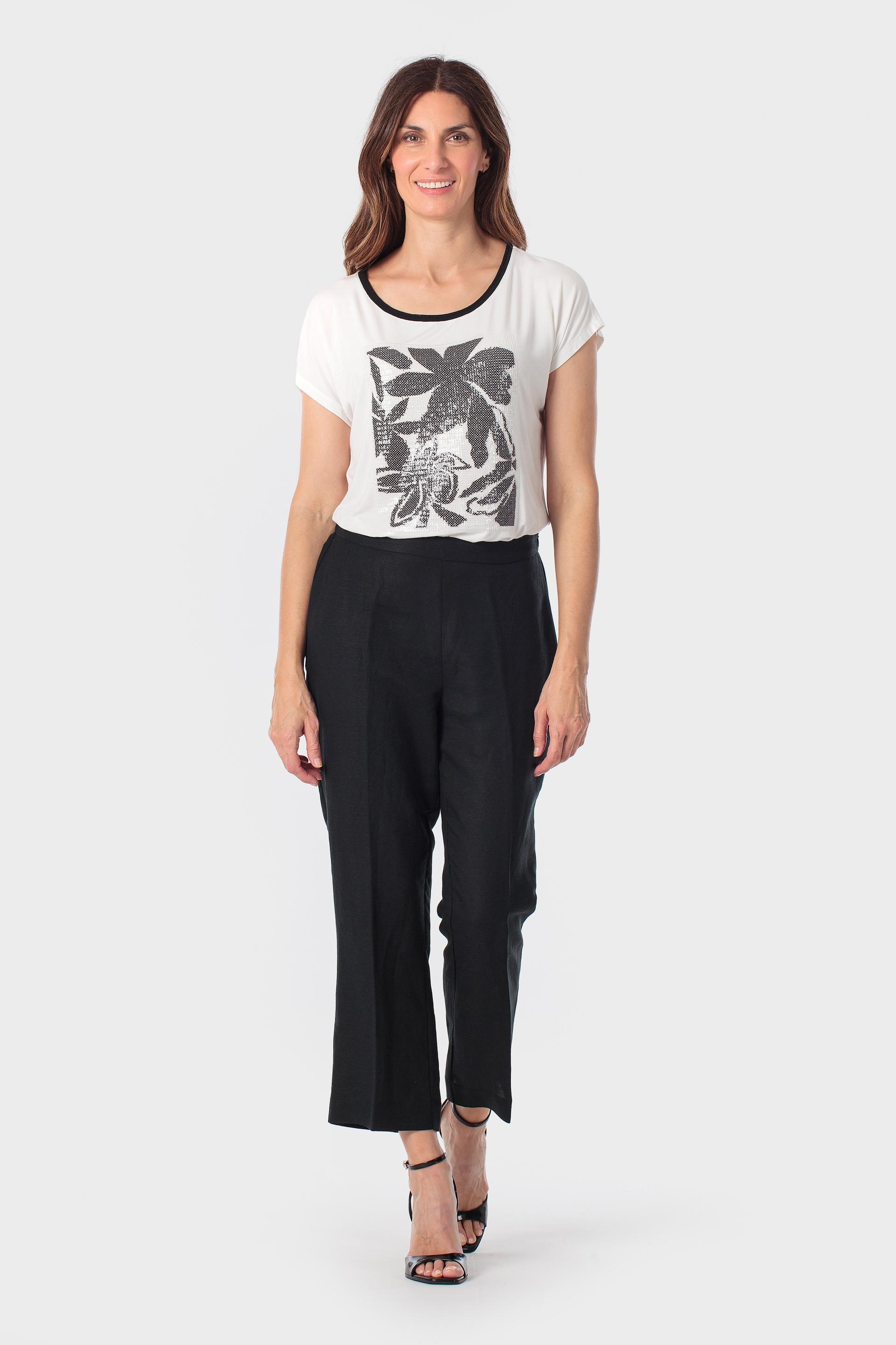 Sequins T-Shirt, Beige Talc, large image number 1